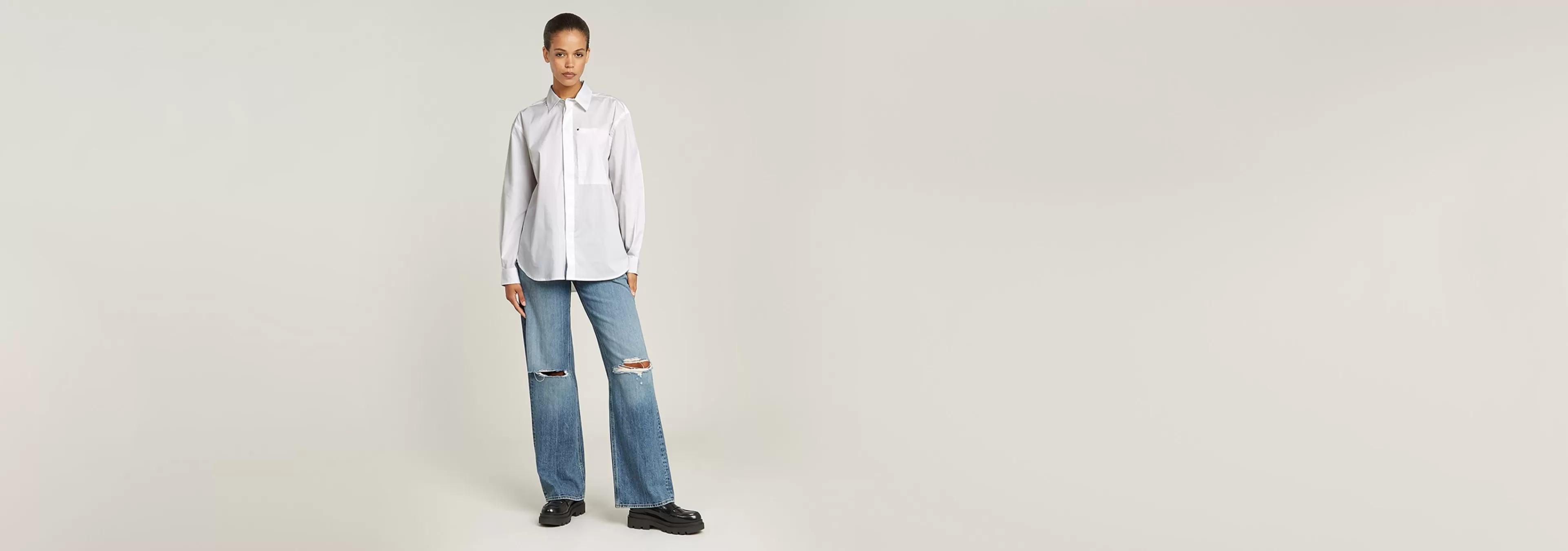 Best G-Star Oversized Boyfriend Shirt white