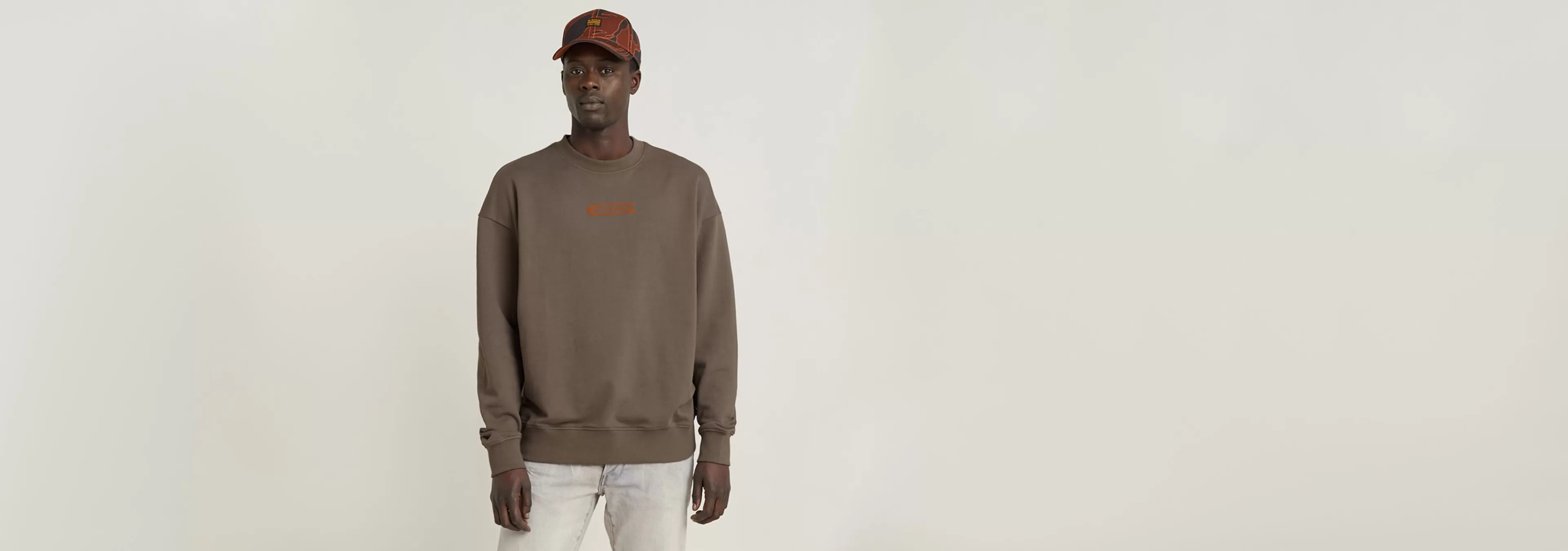 Sale G-Star Photo Back Print Loose Sweater turf