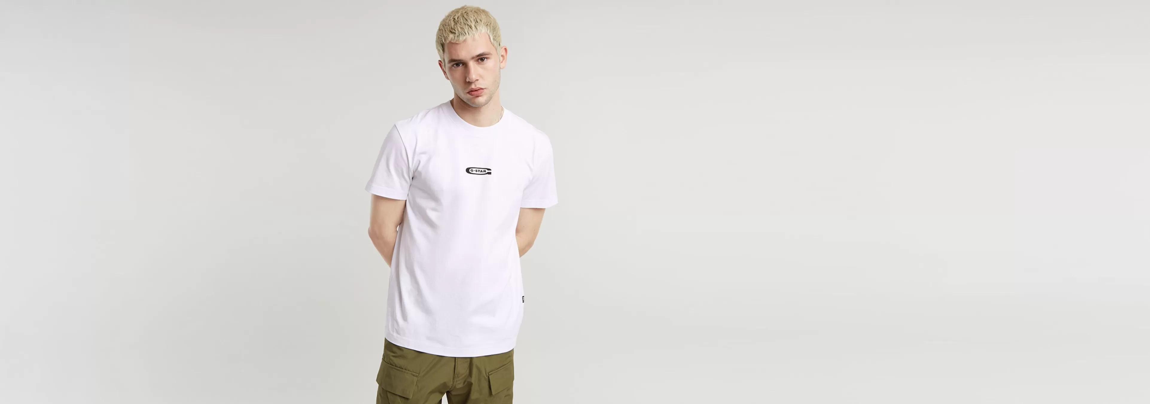 Cheap G-Star Photo Print T-Shirt white shipyard
