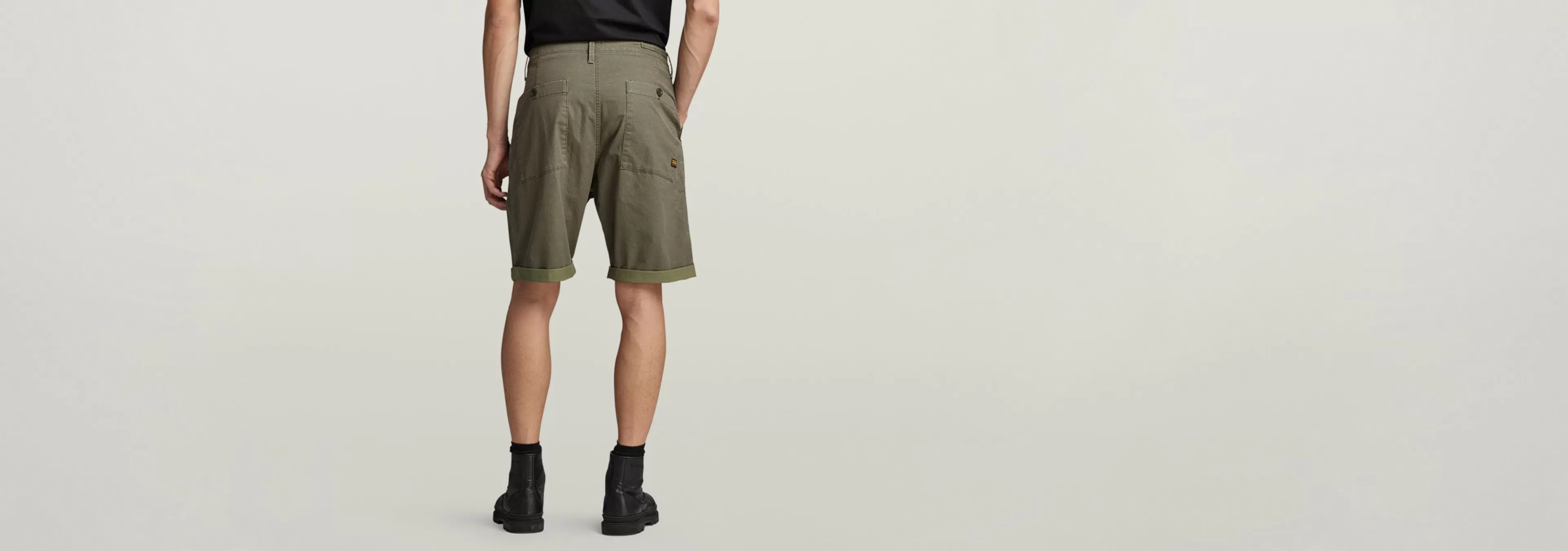 Fashion G-Star Pleated Chino Short sage/shadow olive