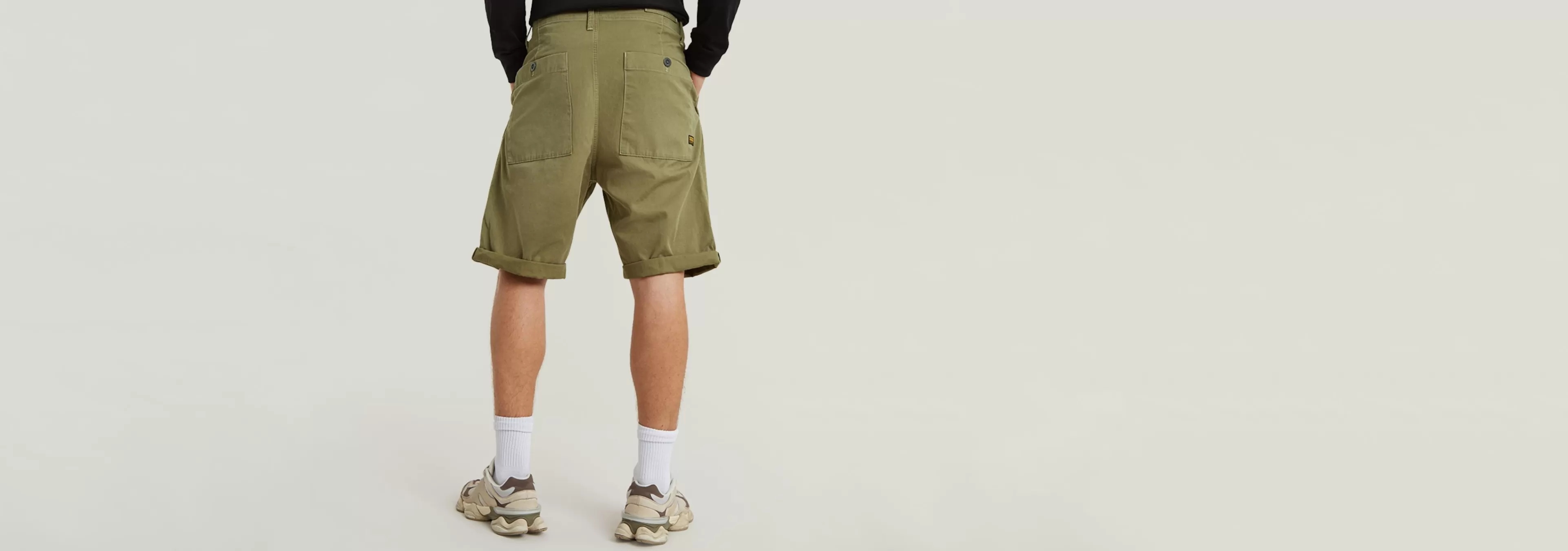 Store G-Star Pleated Chino Short Smoke Olive