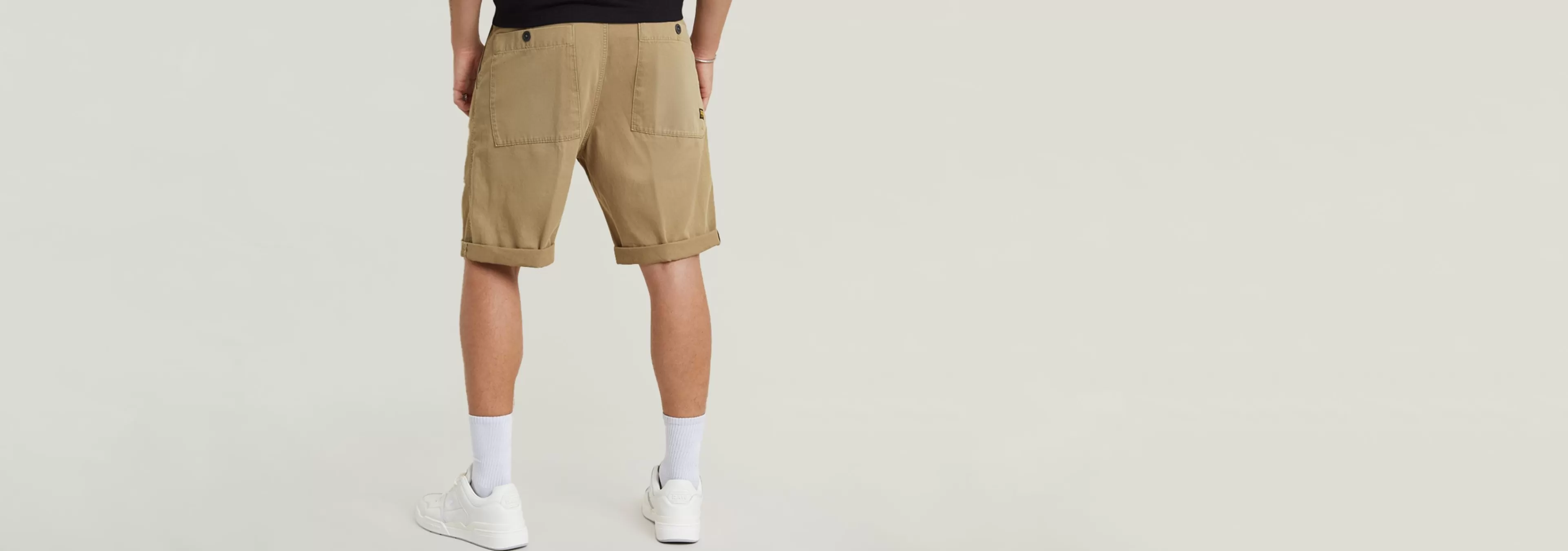 New G-Star Pleated Chino Short safari