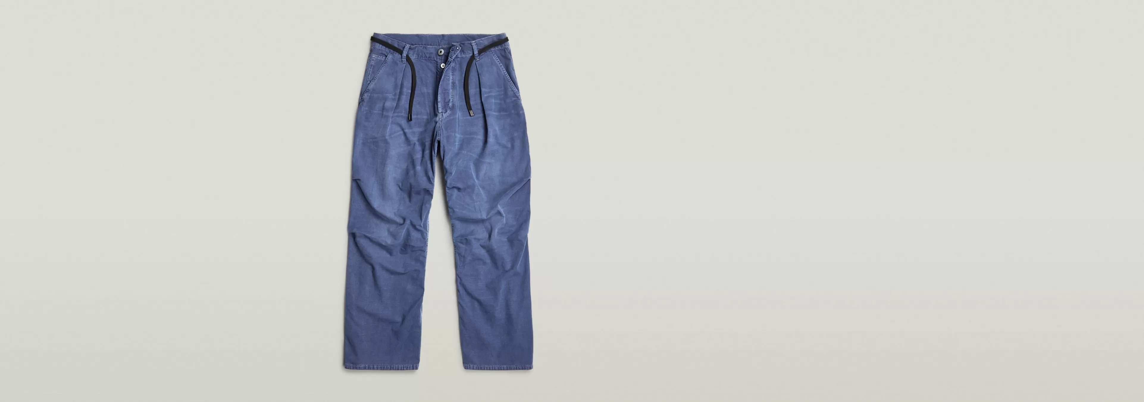 Sale G-Star Pleated Denim Broek faded ciel blue gd