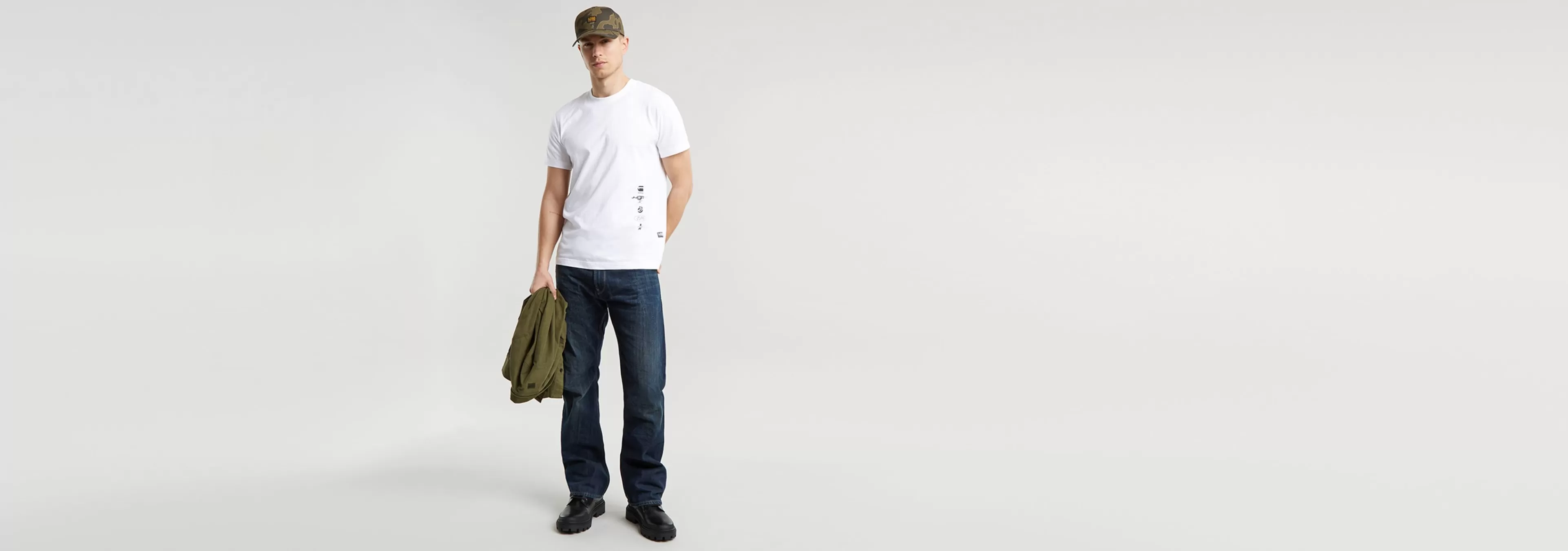 Discount G-Star Poster Back Graphic T-Shirt white