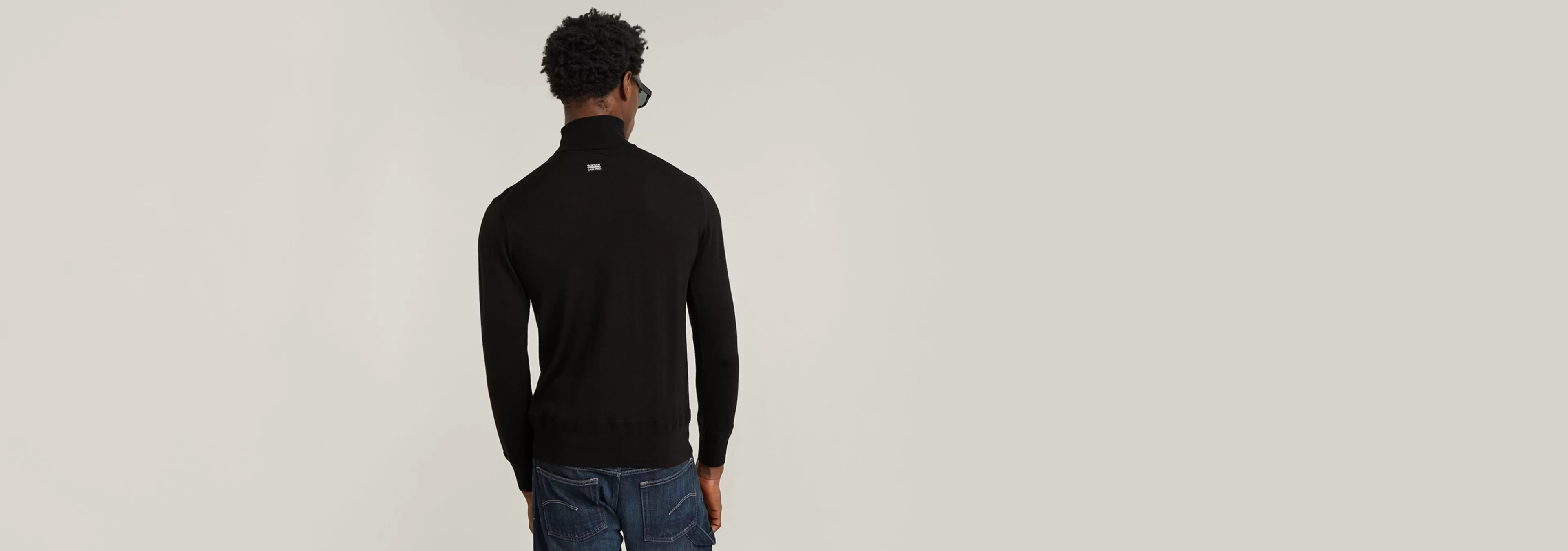 Online G-Star Premium Core Gebreide Coltrui dark black