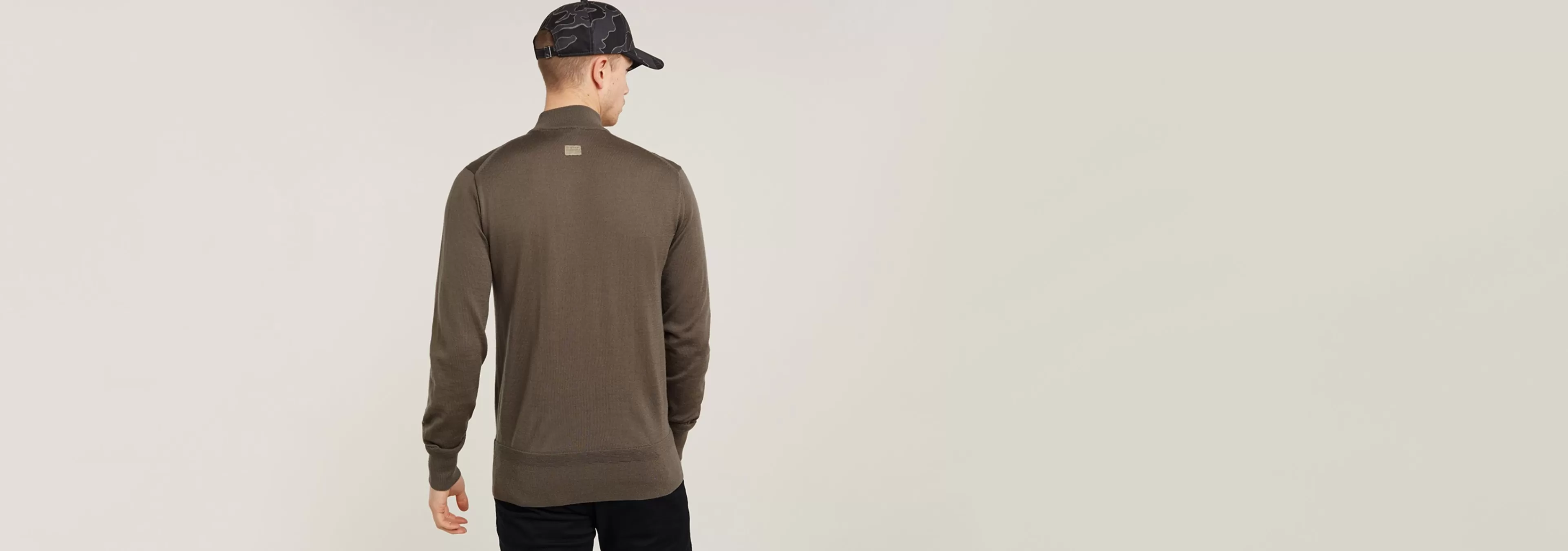 Sale G-Star Premium Core Gebreide Mock Neck Trui turf