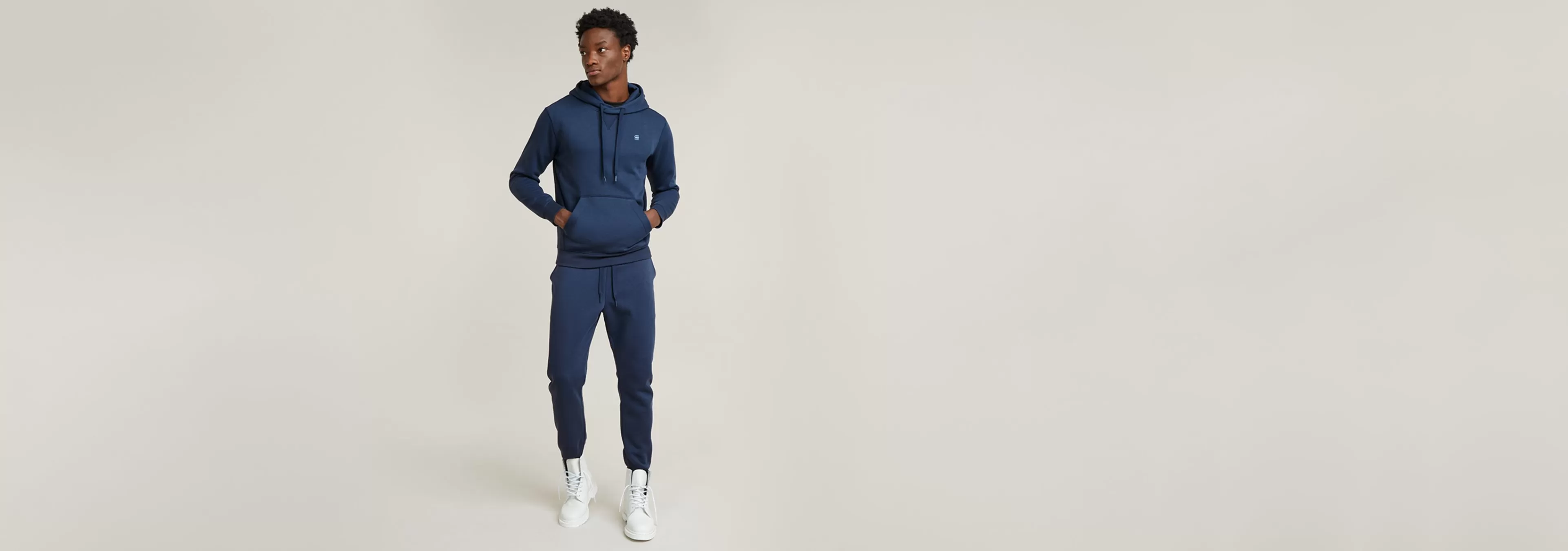 Sale G-Star Premium Core Hoodie dk sea blue