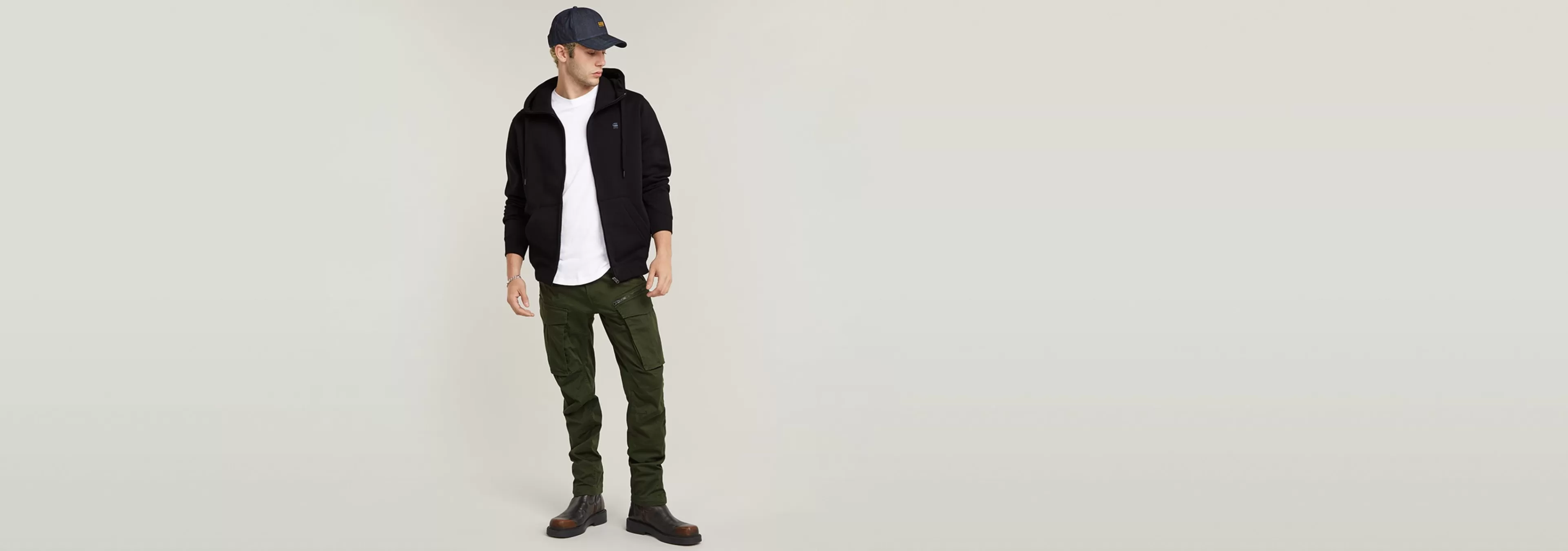 Sale G-Star Premium Core Hoodie Met Rits dark black