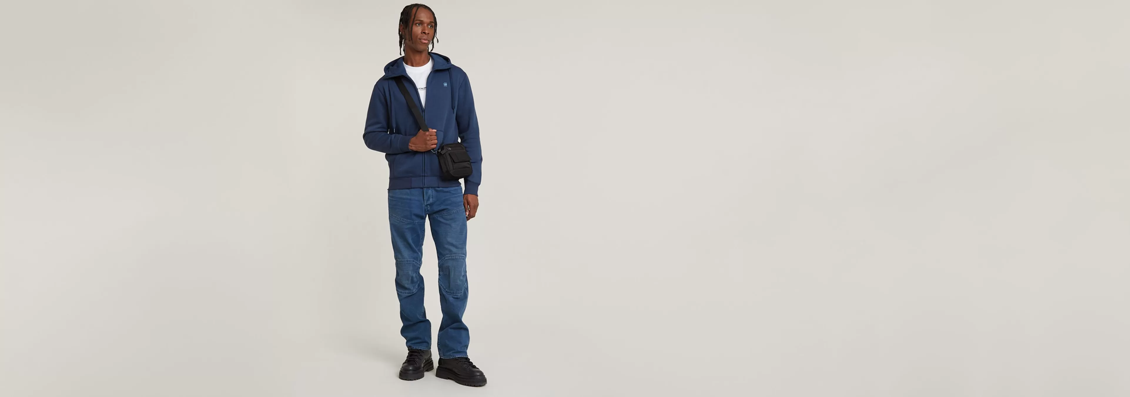 Best G-Star Premium Core Hoodie Met Rits dk sea blue