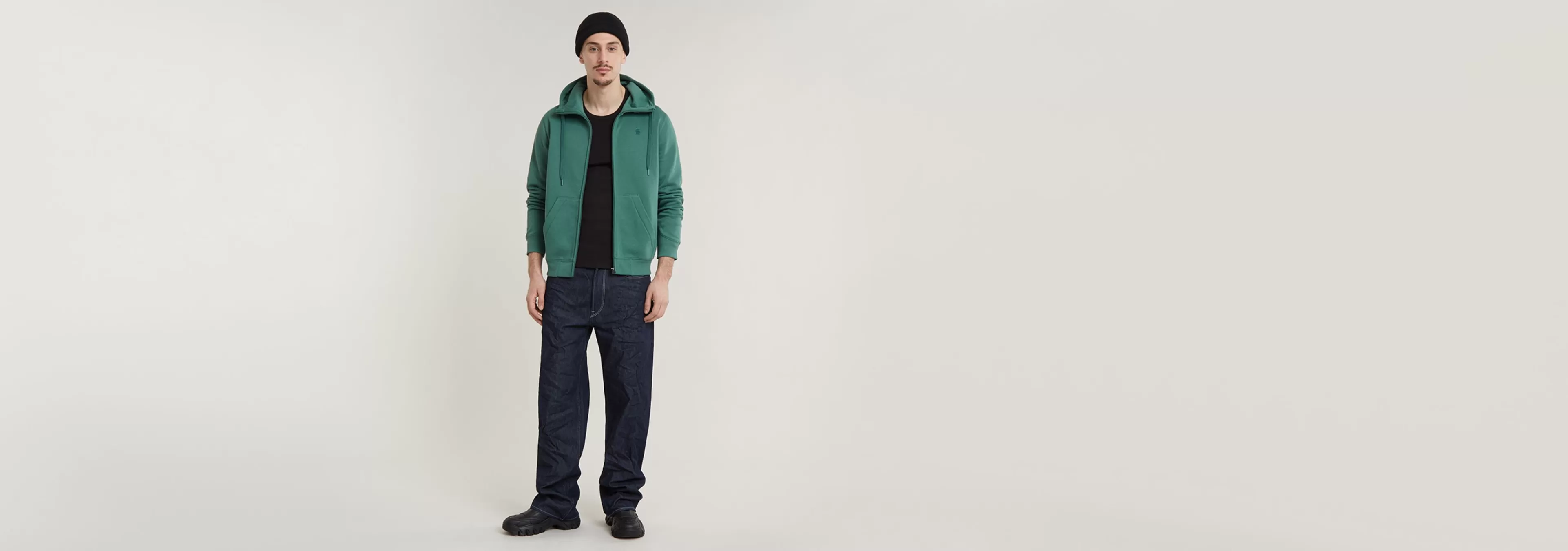 Cheap G-Star Premium Core Hoodie Met Rits blue spruce