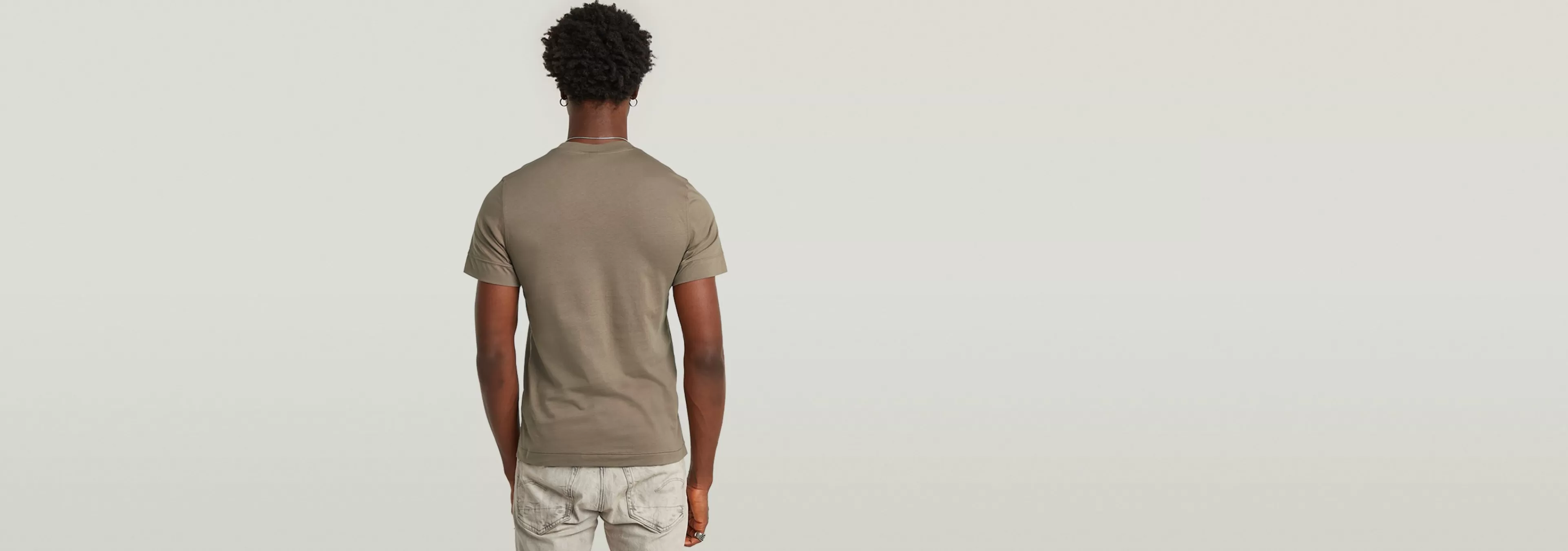 Fashion G-Star Puff Logo Slim T-Shirt deep walnut