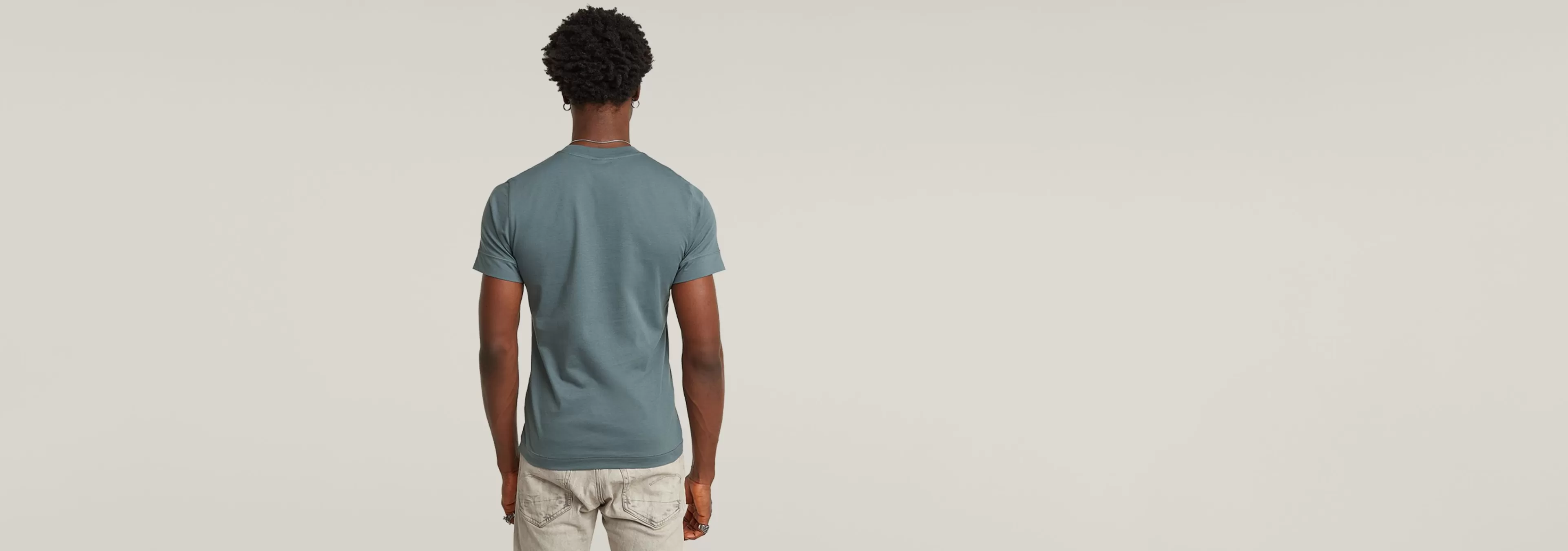 Sale G-Star Puff Logo Slim T-Shirt axis