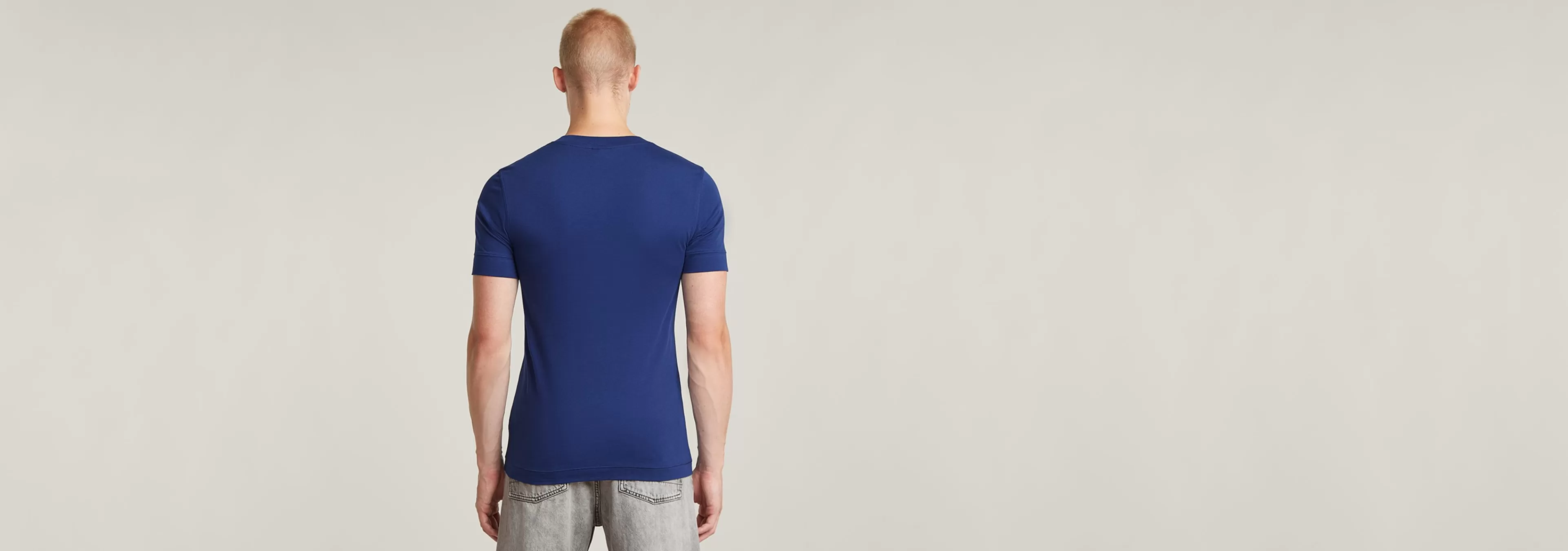 Best G-Star Puff Logo Slim T-Shirt ballpen blue