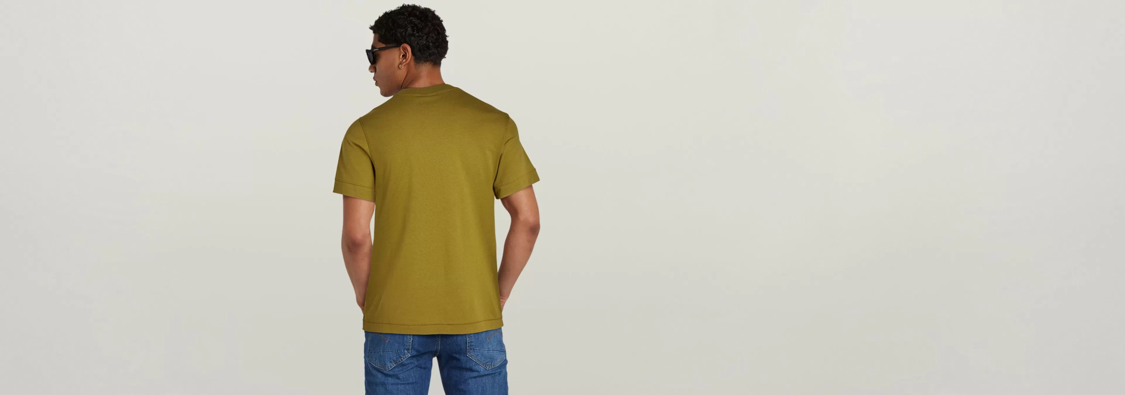 Fashion G-Star Puff Logo Slim T-Shirt avocado