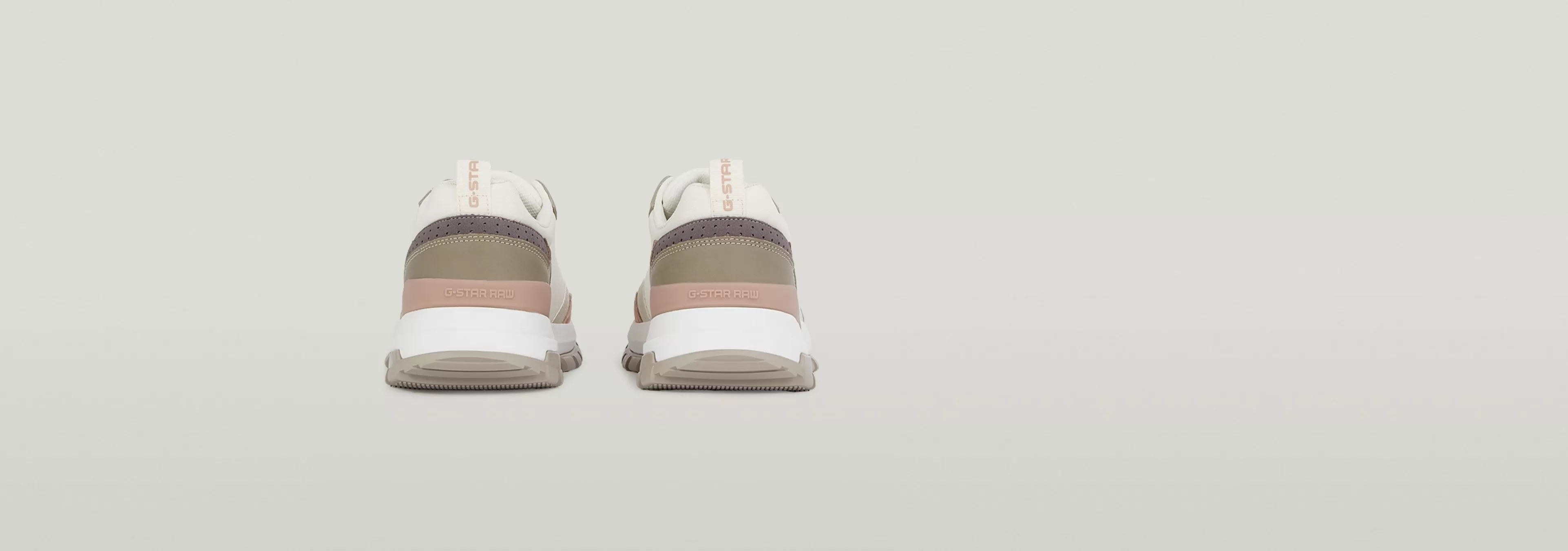 Fashion G-Star Rackam Blocked Sneakers off white/old pink