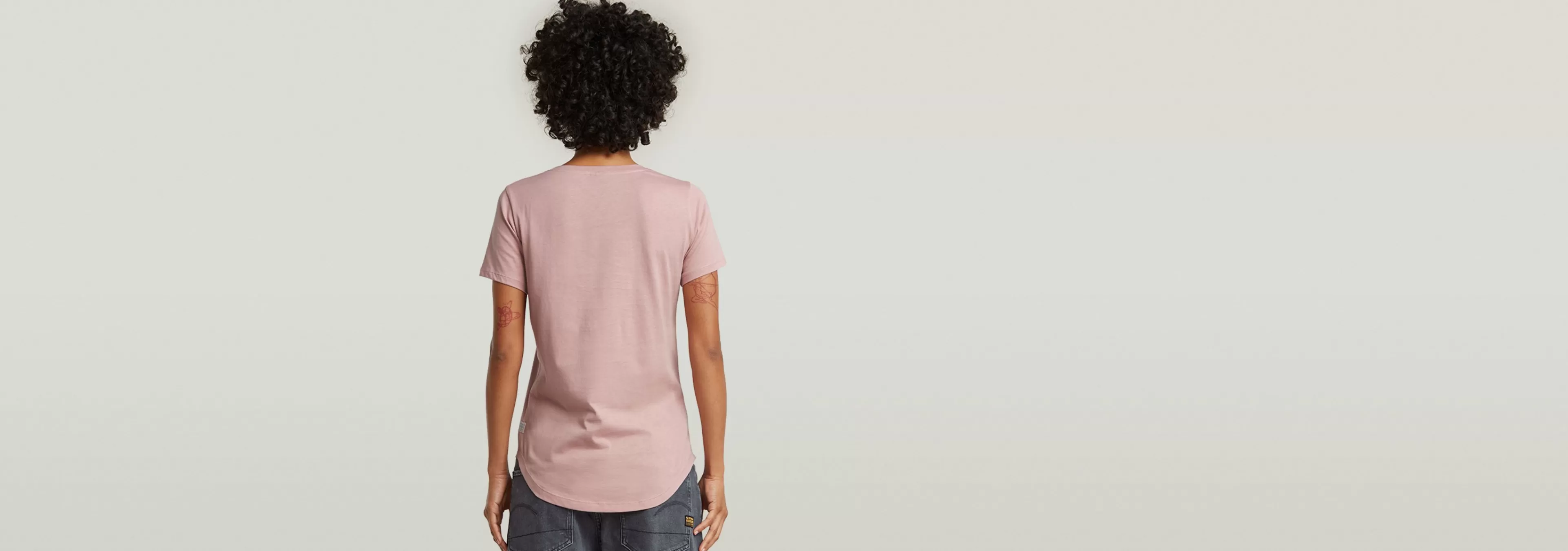 Online G-Star RAW Optic Slim Top Light Berry Mist