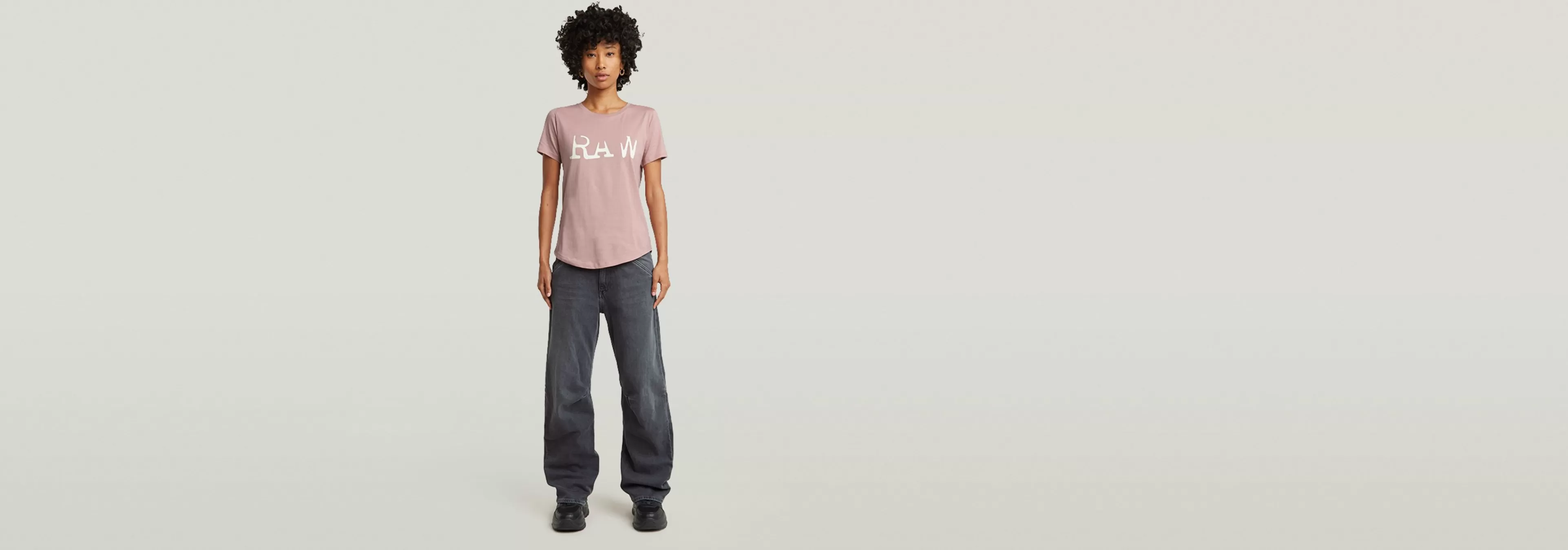 Online G-Star RAW Optic Slim Top Light Berry Mist