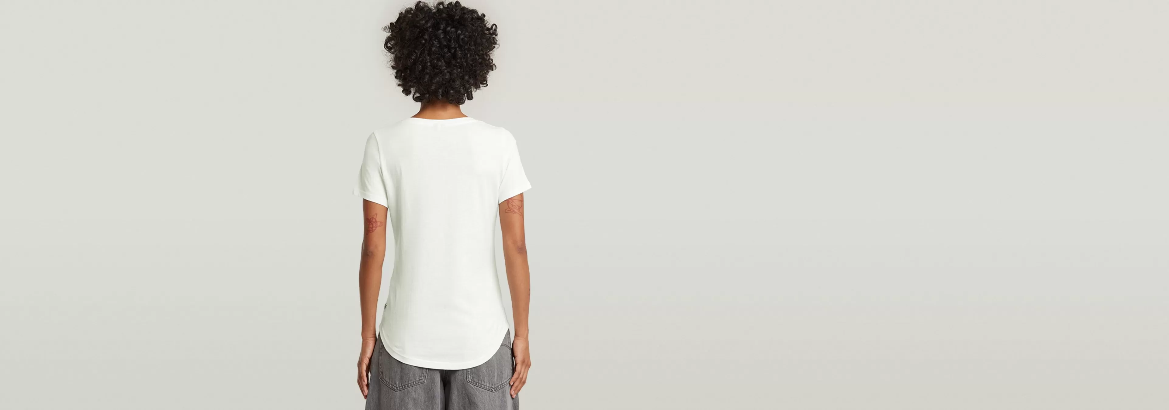 Fashion G-Star Raw Optic Slim T-Shirt lightest sky