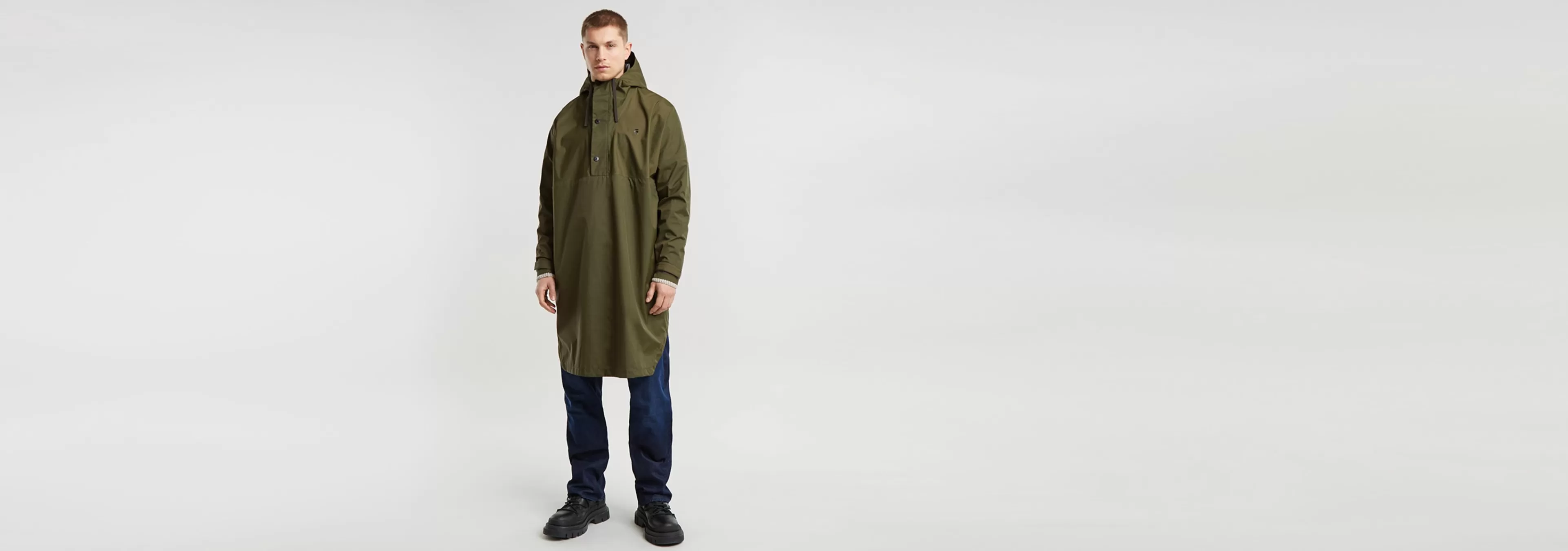 Hot G-Star Regenponcho shadow olive/gs grey