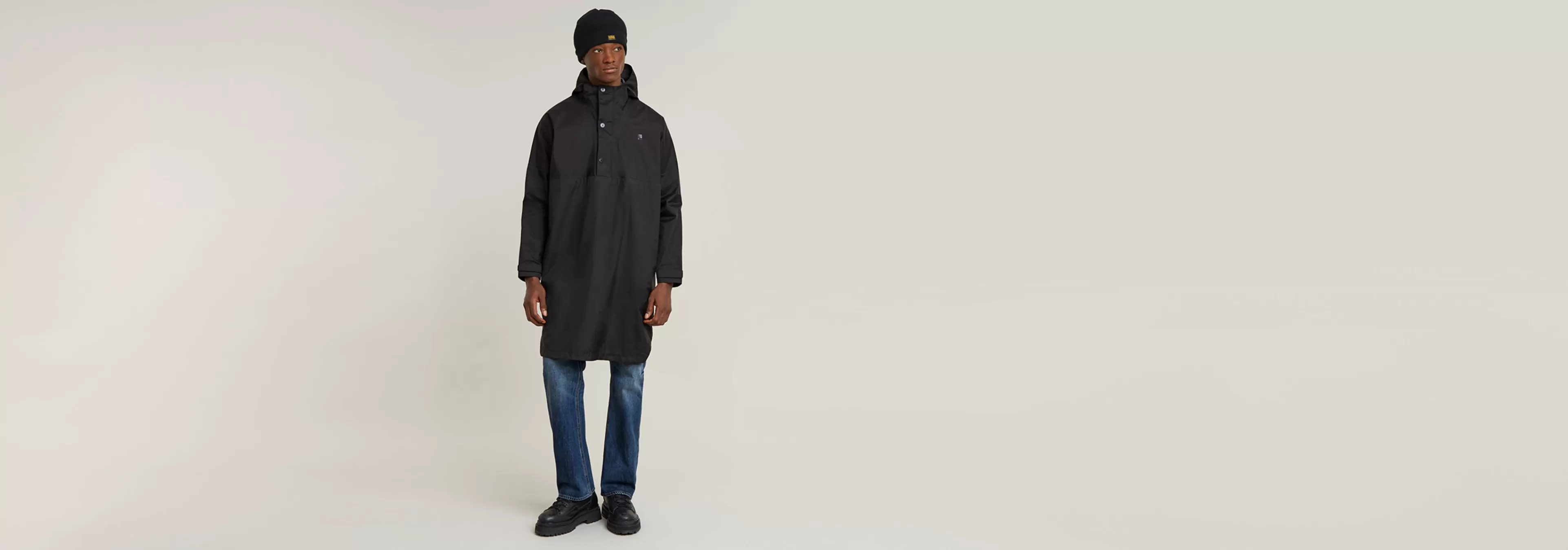 Outlet G-Star Regenponcho dk black/gs grey
