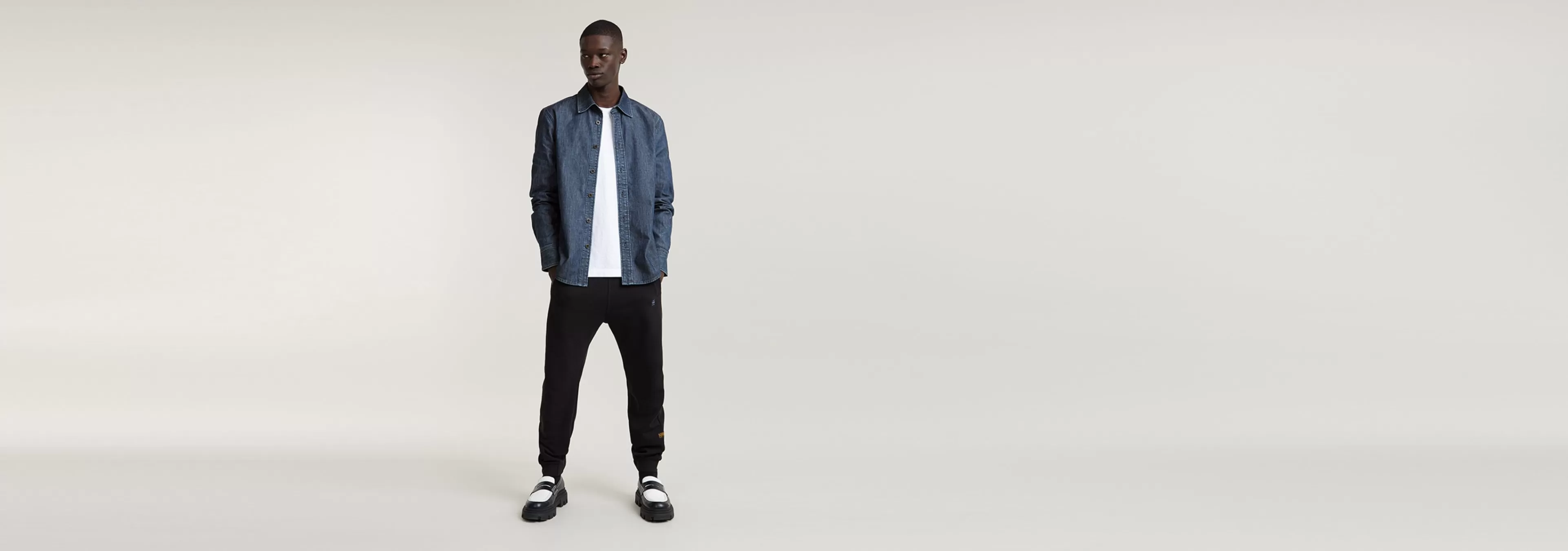 Best Sale G-Star Regular Denim Shirt worn in sea stone