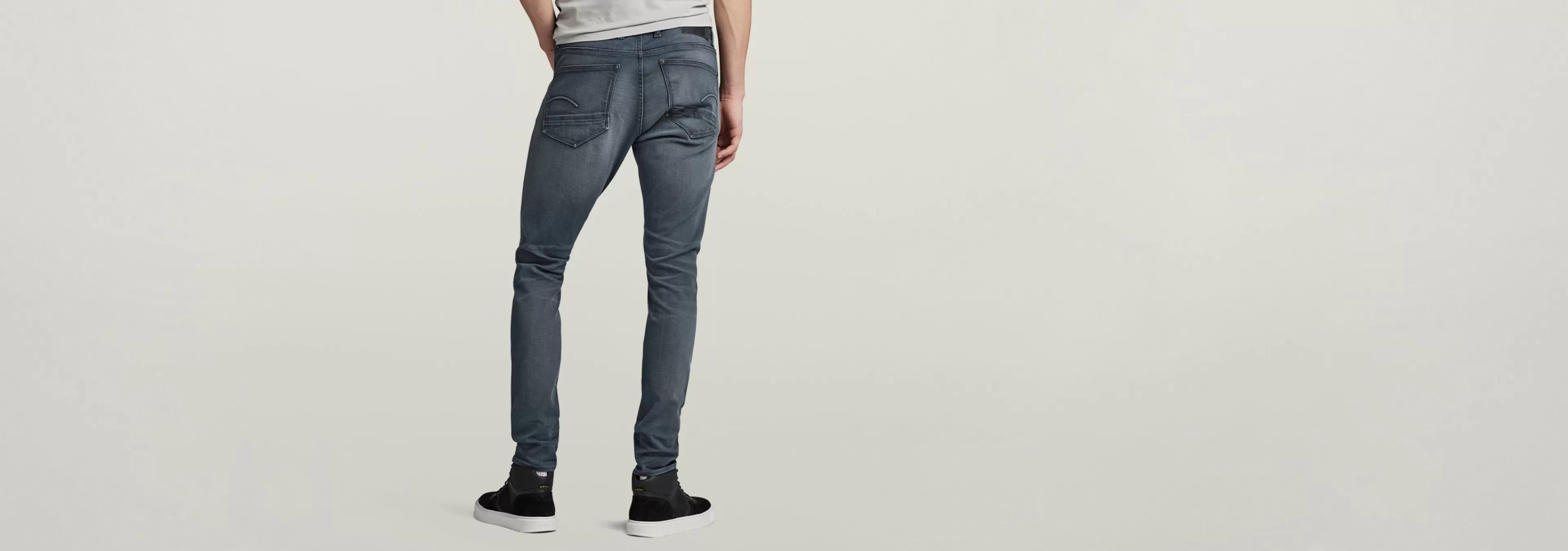 Hot G-Star Revend FWD Skinny Jeans Antic Chert Grey