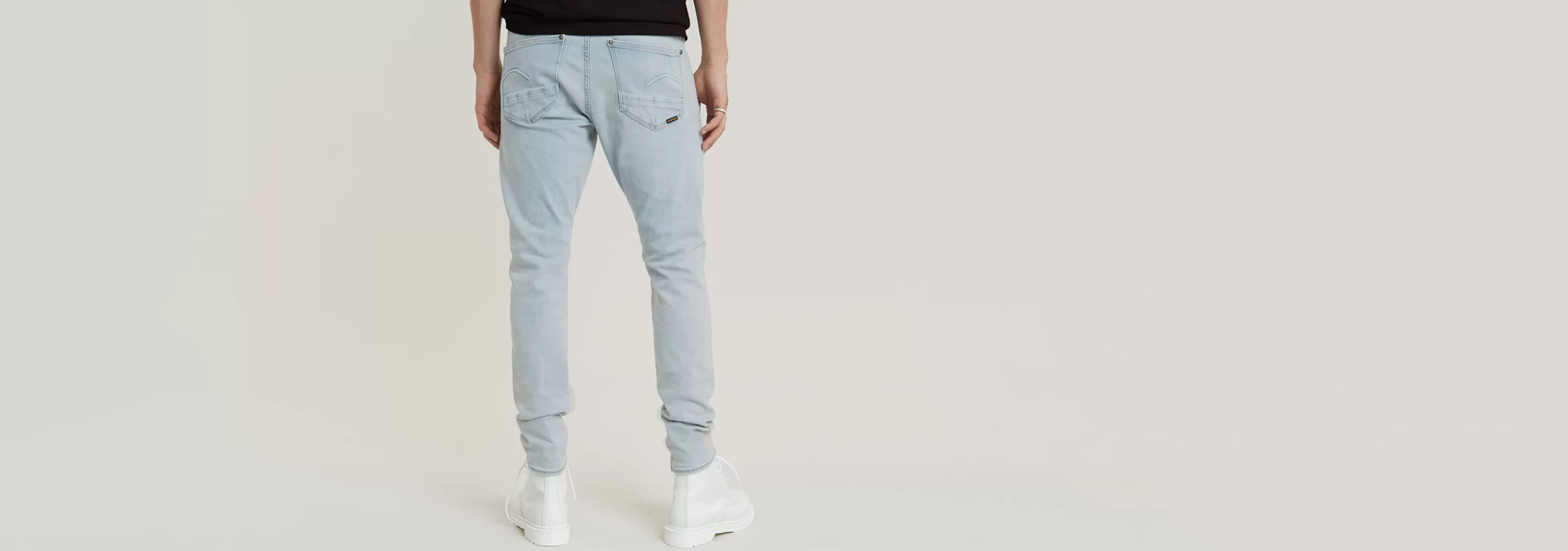 New G-Star Revend FWD Skinny Jeans sun faded bluejay destroyed