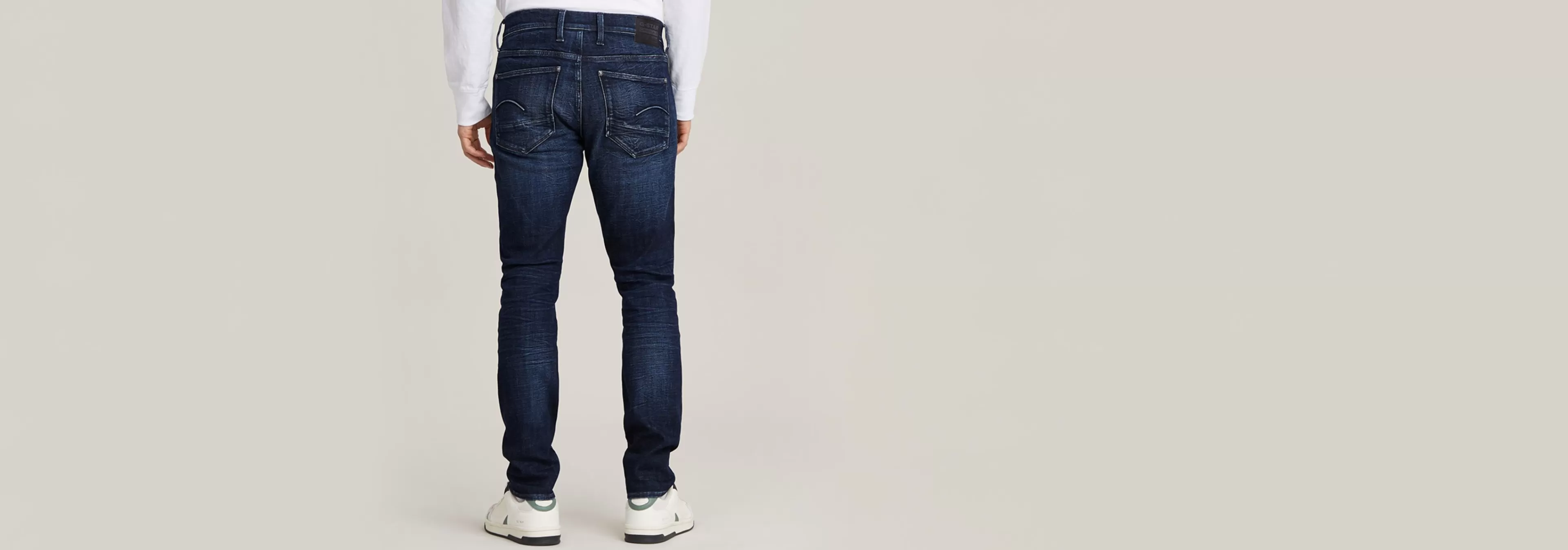 Fashion G-Star Revend FWD Skinny Jeans worn in galaxy blue