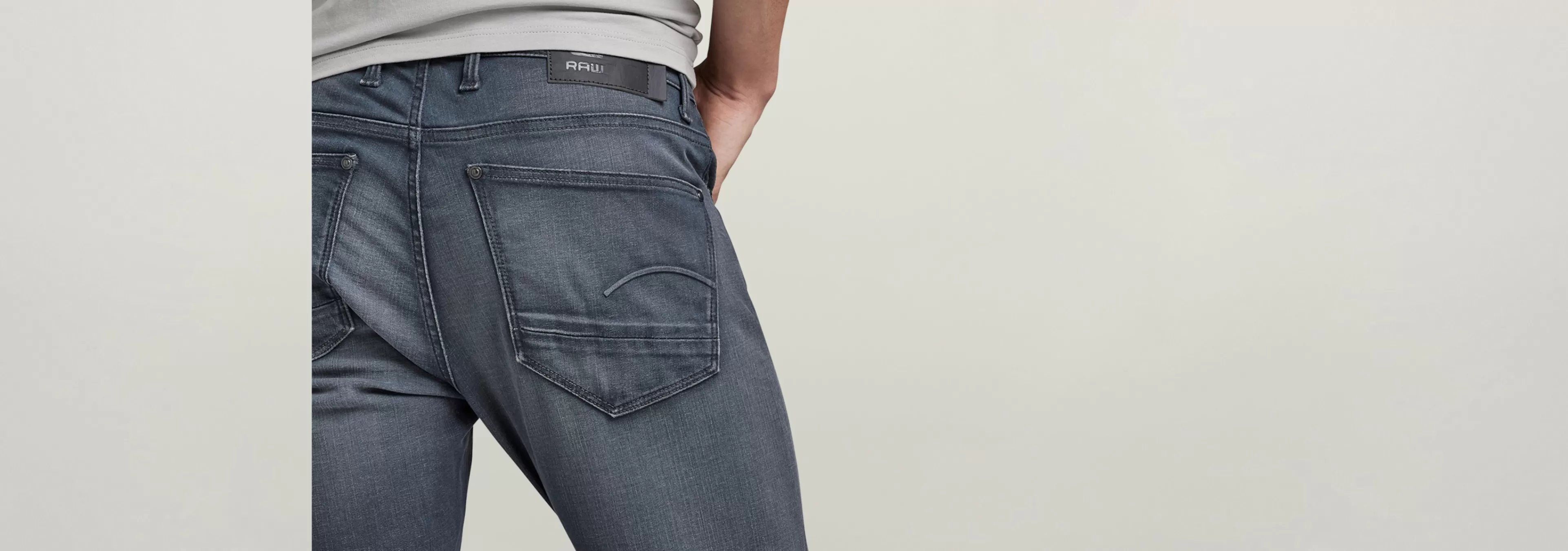 Hot G-Star Revend FWD Skinny Jeans Antic Chert Grey