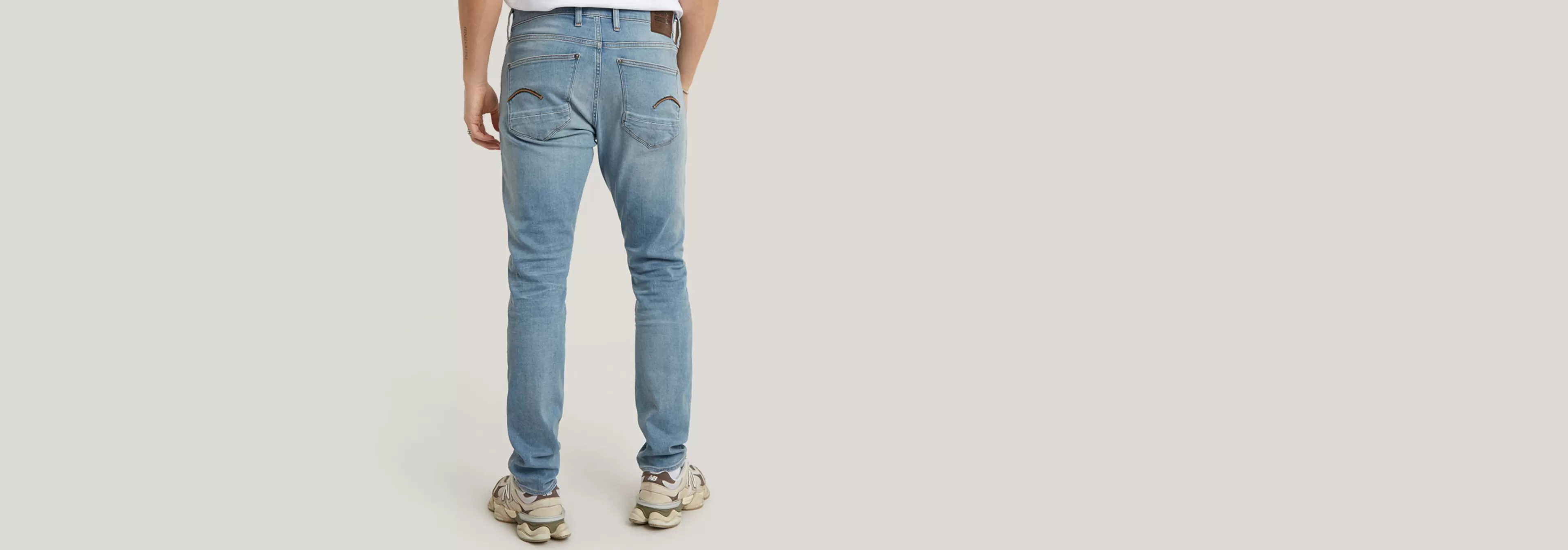 Clearance G-Star Revend Skinny Jeans light indigo aged