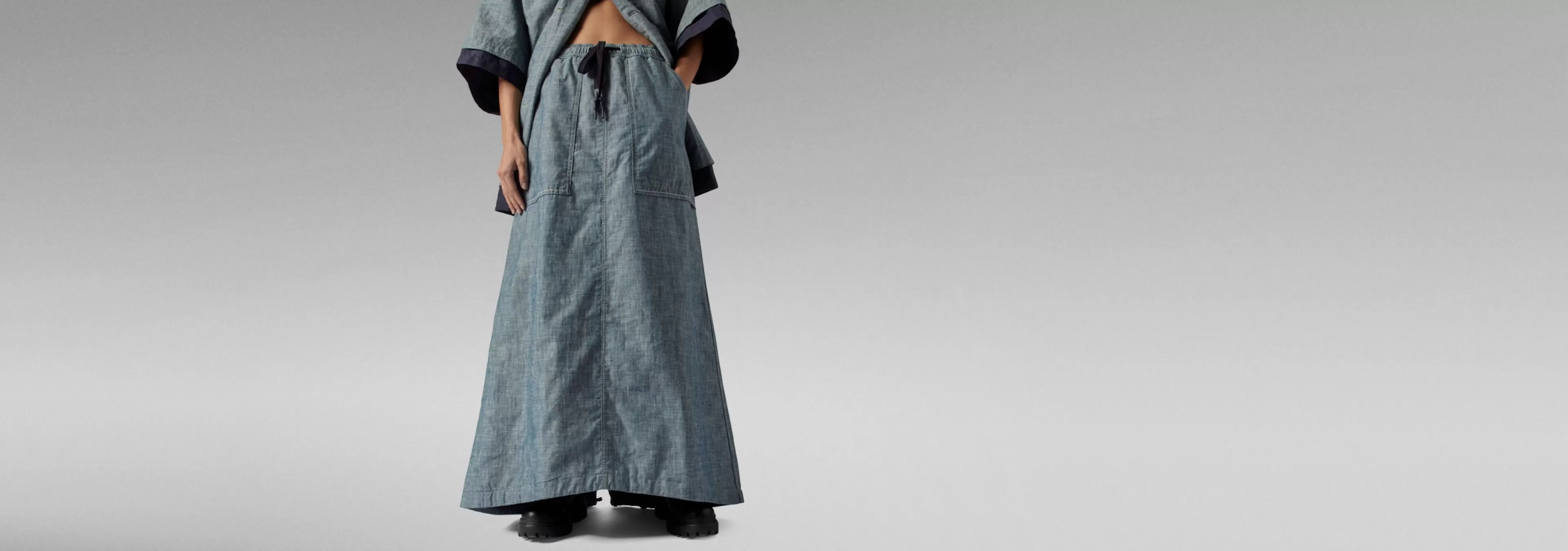 Best G-Star Rok GSRR Long Parka raw denim