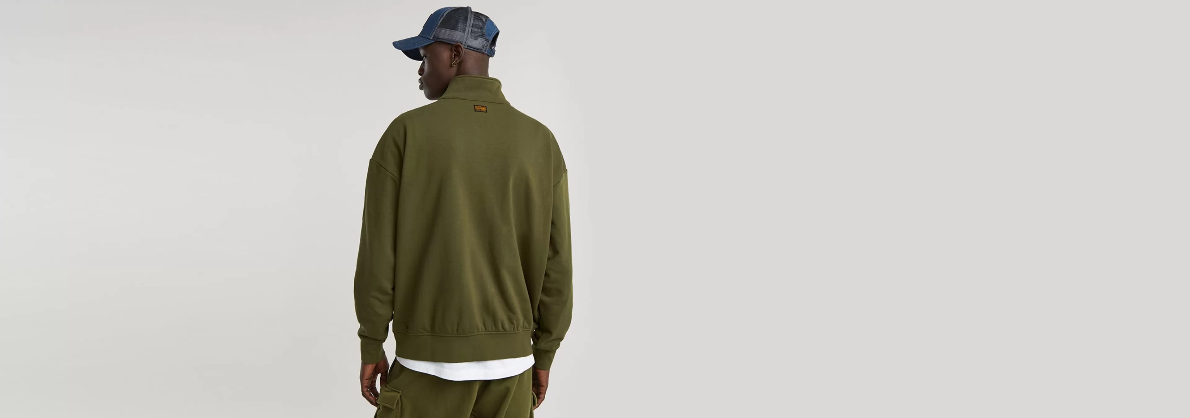 Clearance G-Star Rovic Skipper Loose Sweater shadow olive