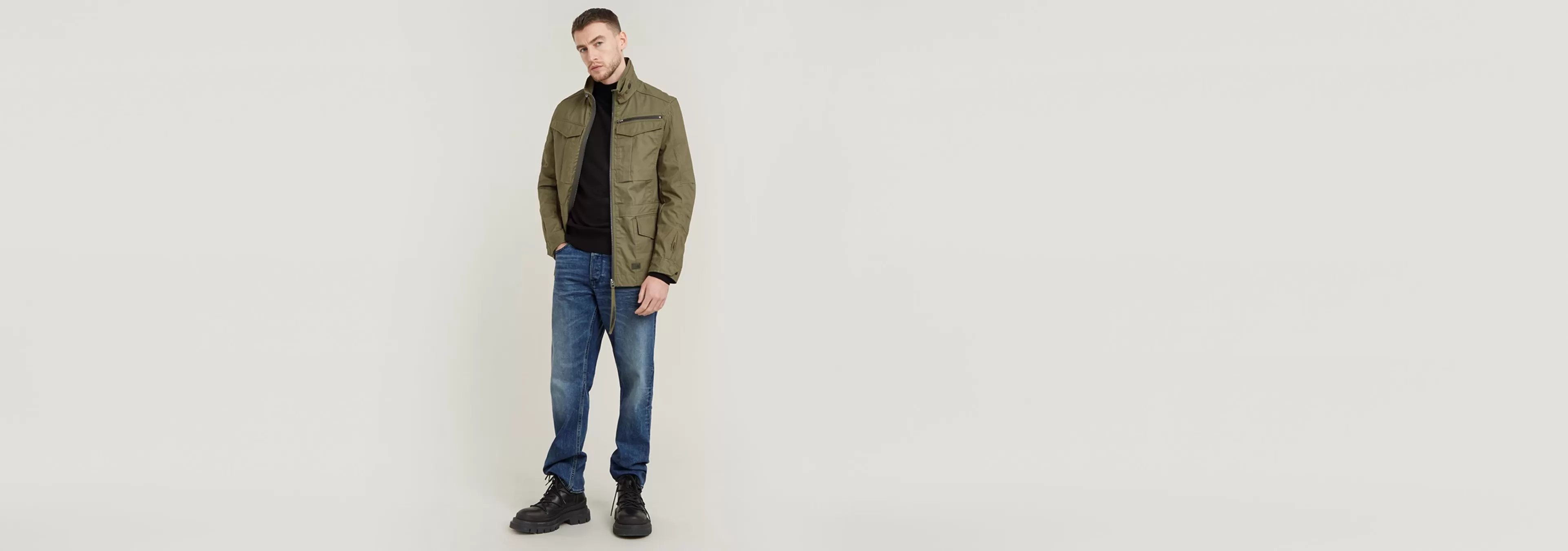 Clearance G-Star Rovic Slim Field Jack shadow olive