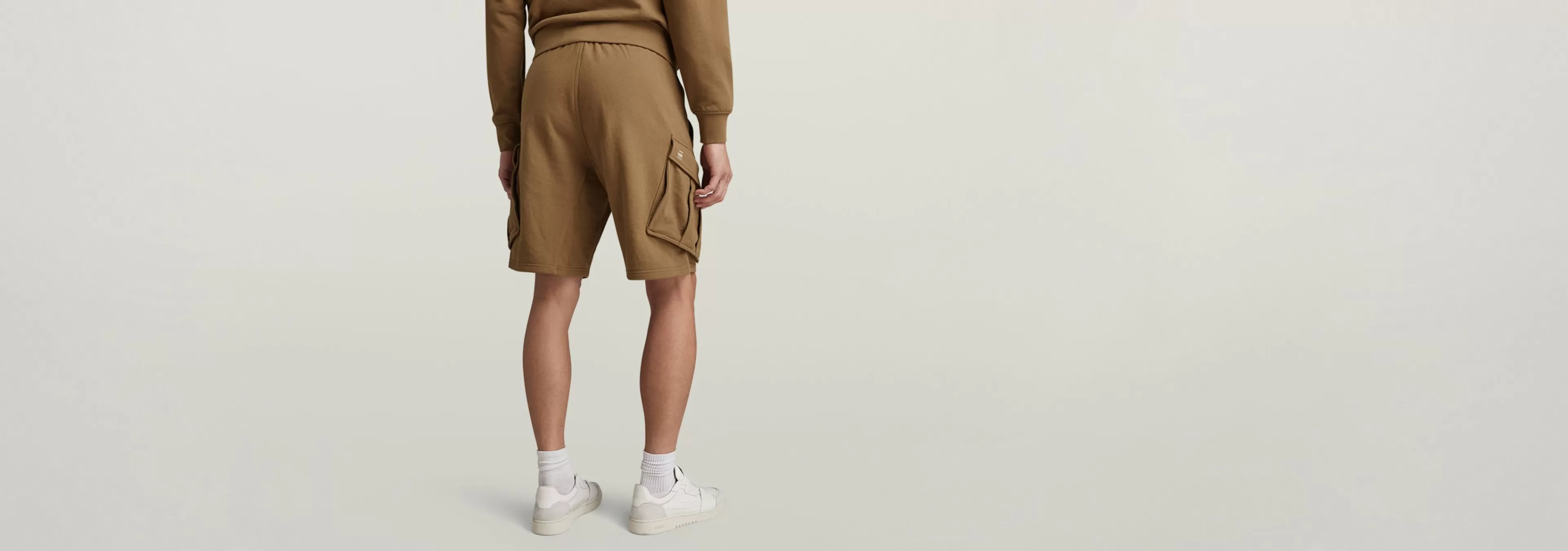 Cheap G-Star Rovic Sweat Short Dark Fawn