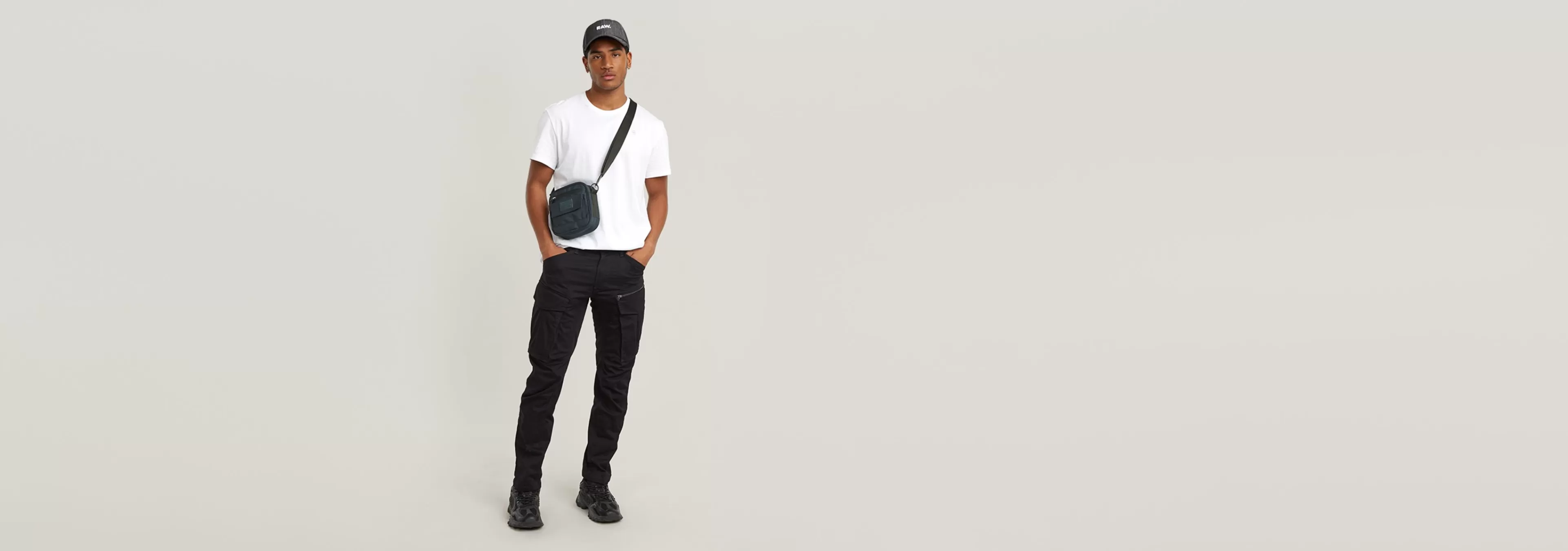 Fashion G-Star Rovic Zip 3D Regular Tapered Broek dark black