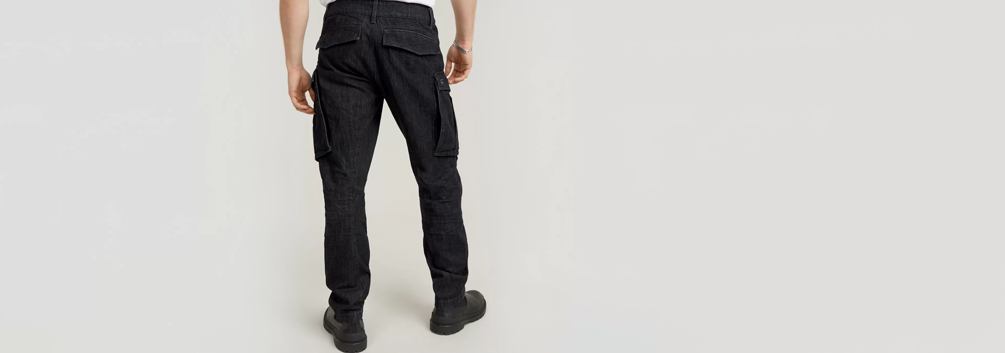 Cheap G-Star Rovic Zip 3D Regular Tapered Denim Jeans worn in monolith