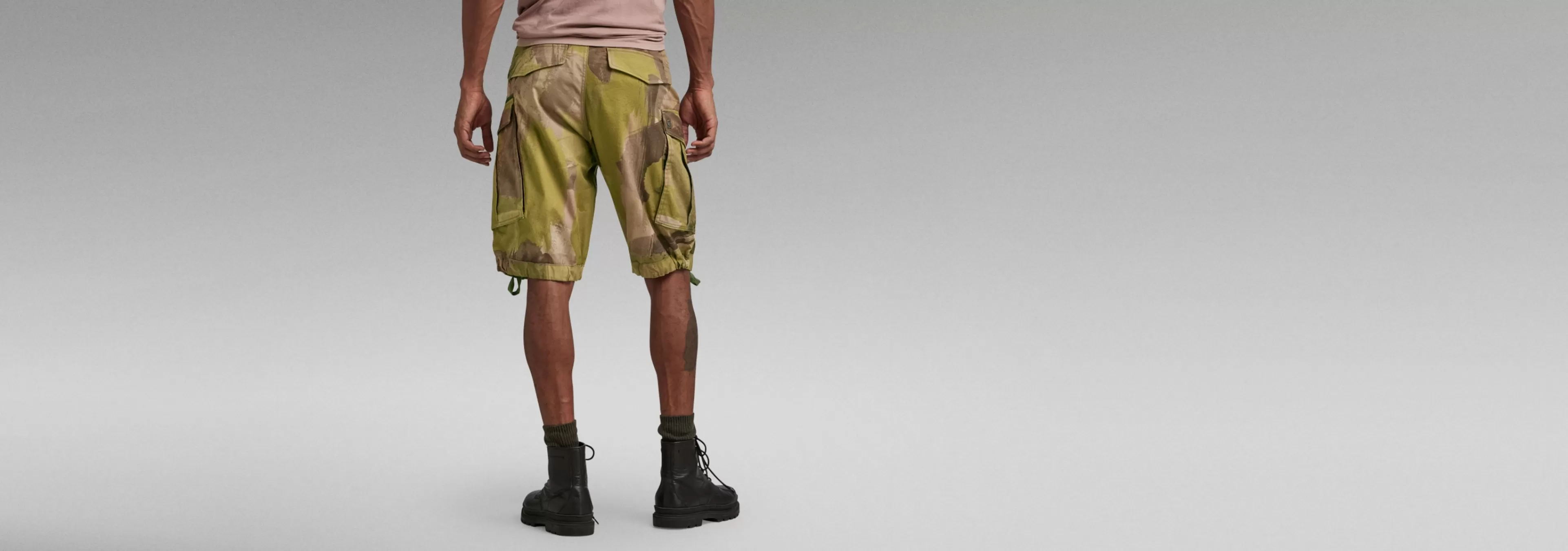 Shop G-Star Rovic Zip Relaxed Short safari watercolor camo