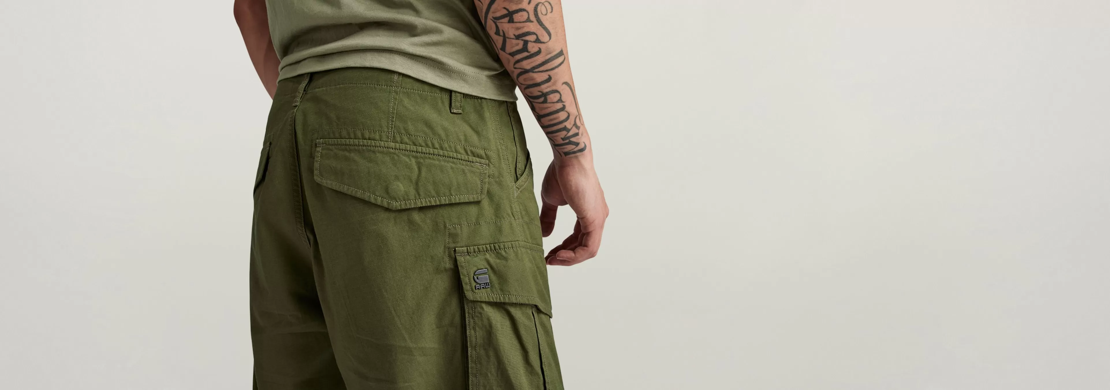 Online G-Star Rovic Zip Relaxed Short shadow olive