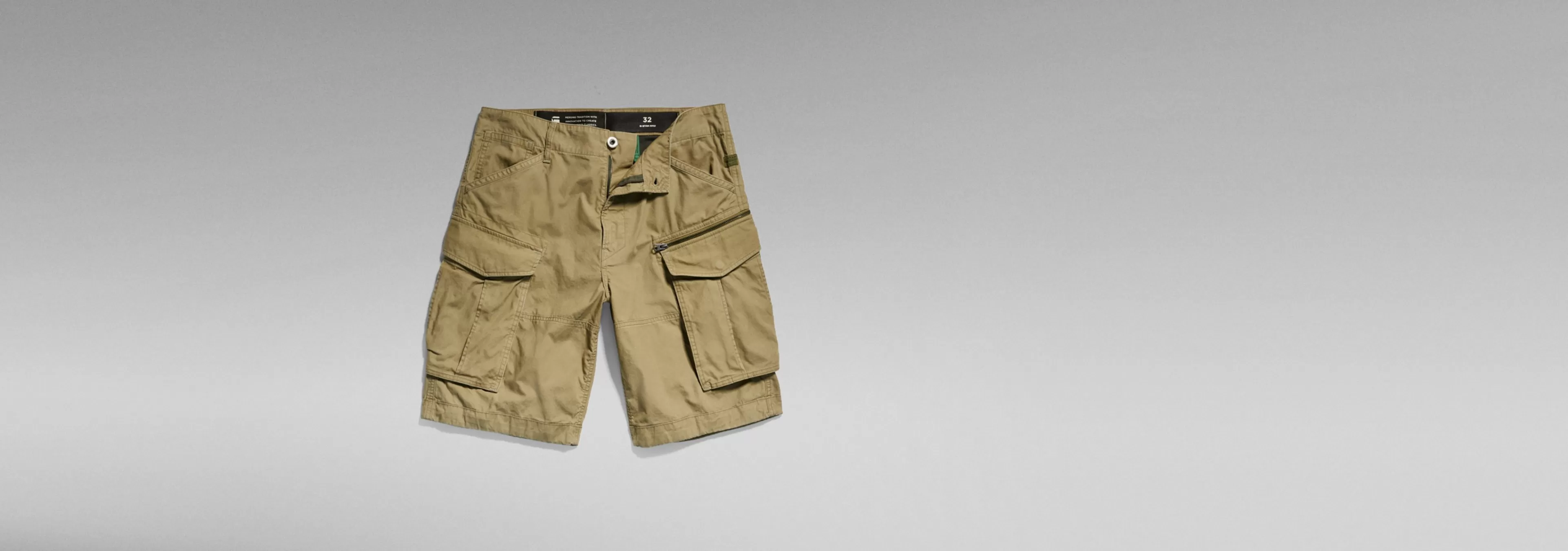 Sale G-Star Rovic Zip Relaxed Short Smoke Olive