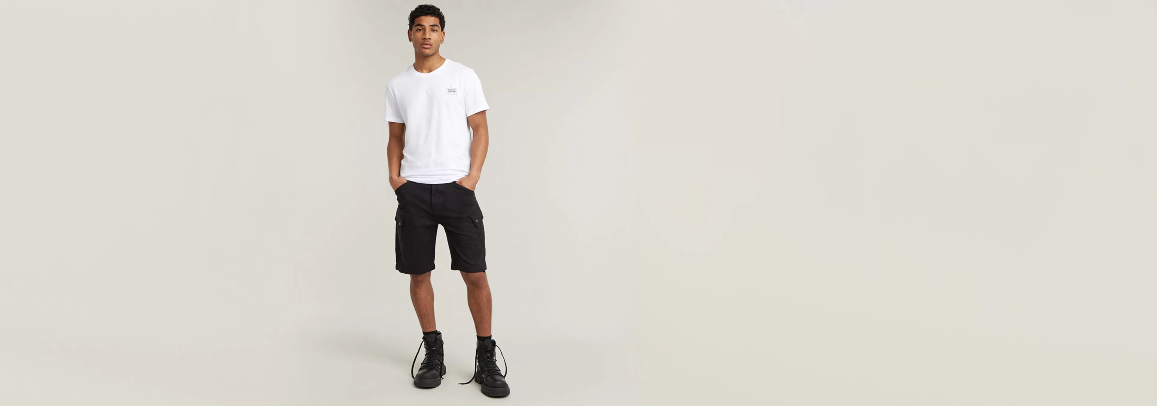 Shop G-Star Roxic Short dark black garment dyed