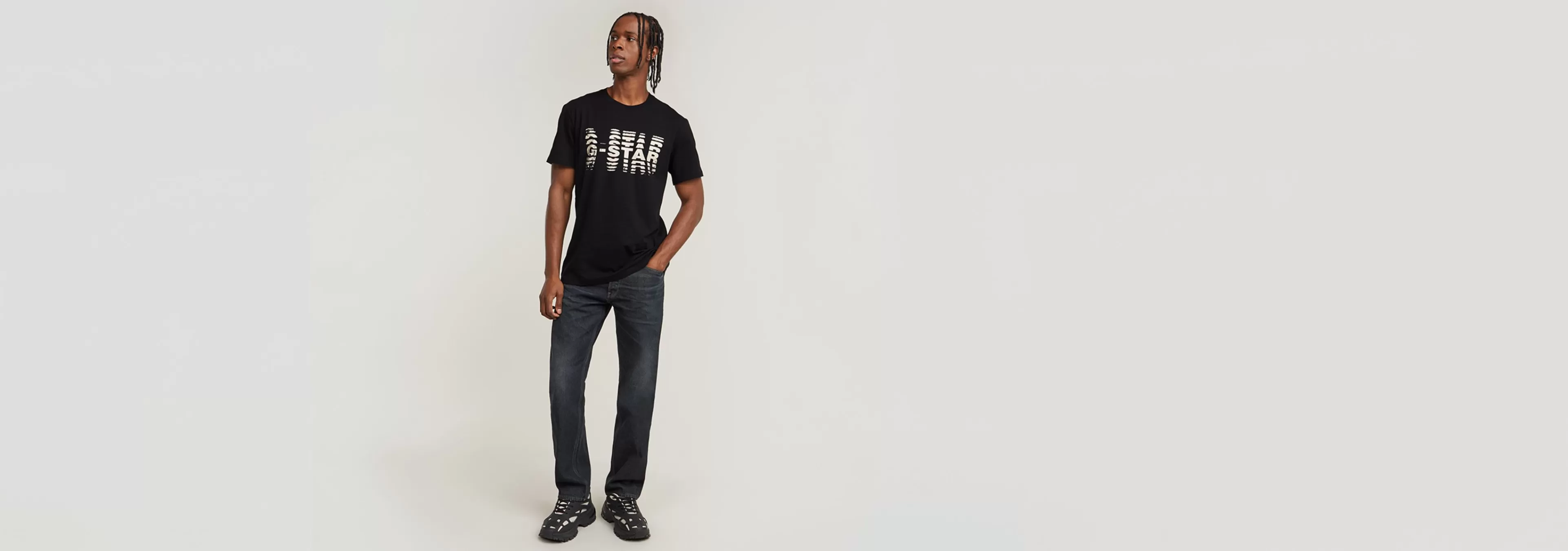 Best Sale G-Star Shattered Graphic T-Shirt dark black
