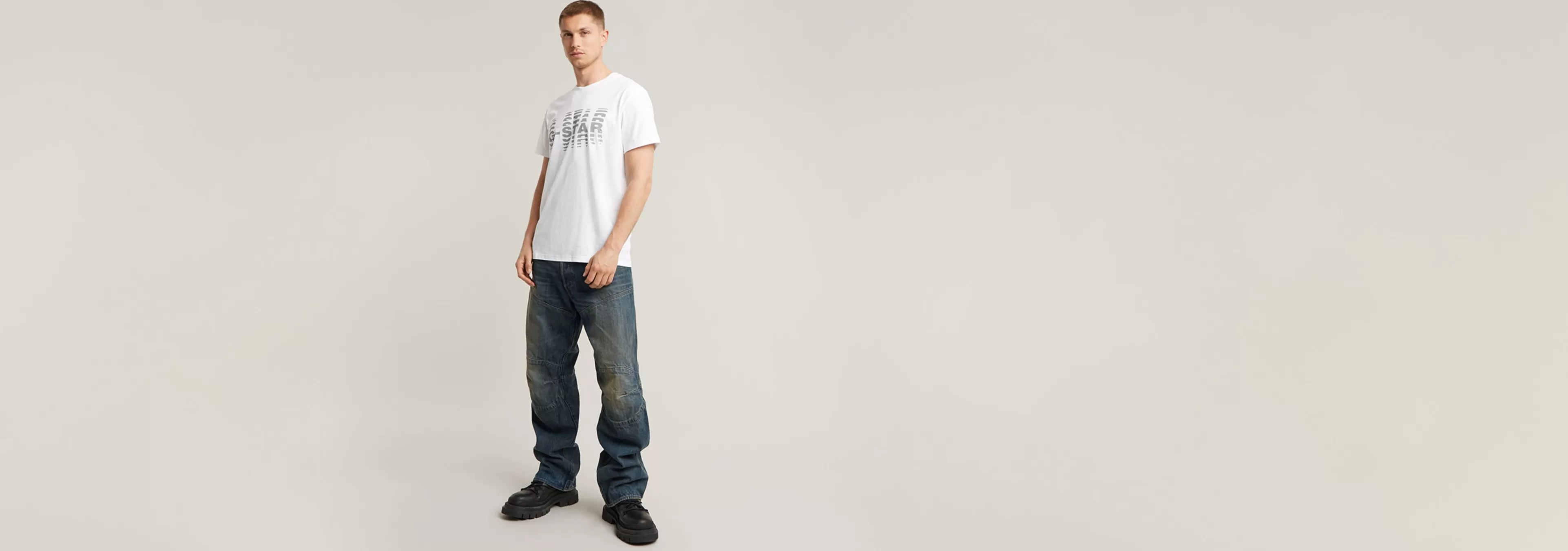Outlet G-Star Shattered Graphic T-Shirt white