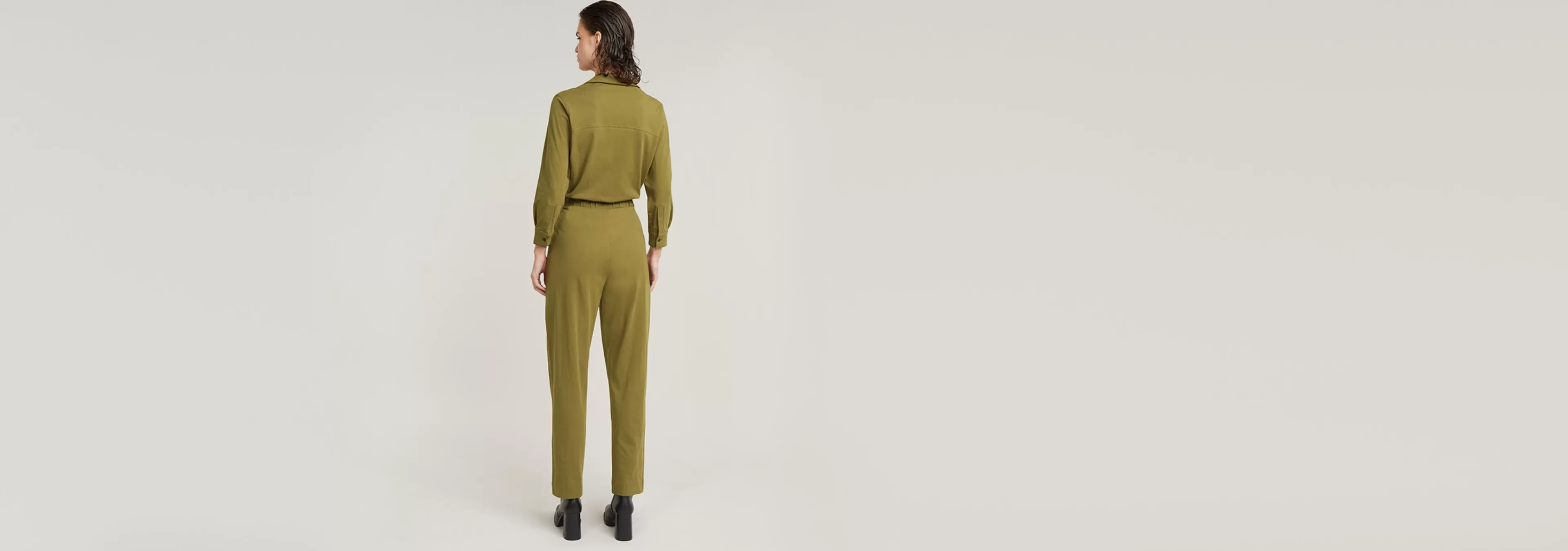 Shop G-Star Shirt Jumpsuit antic green