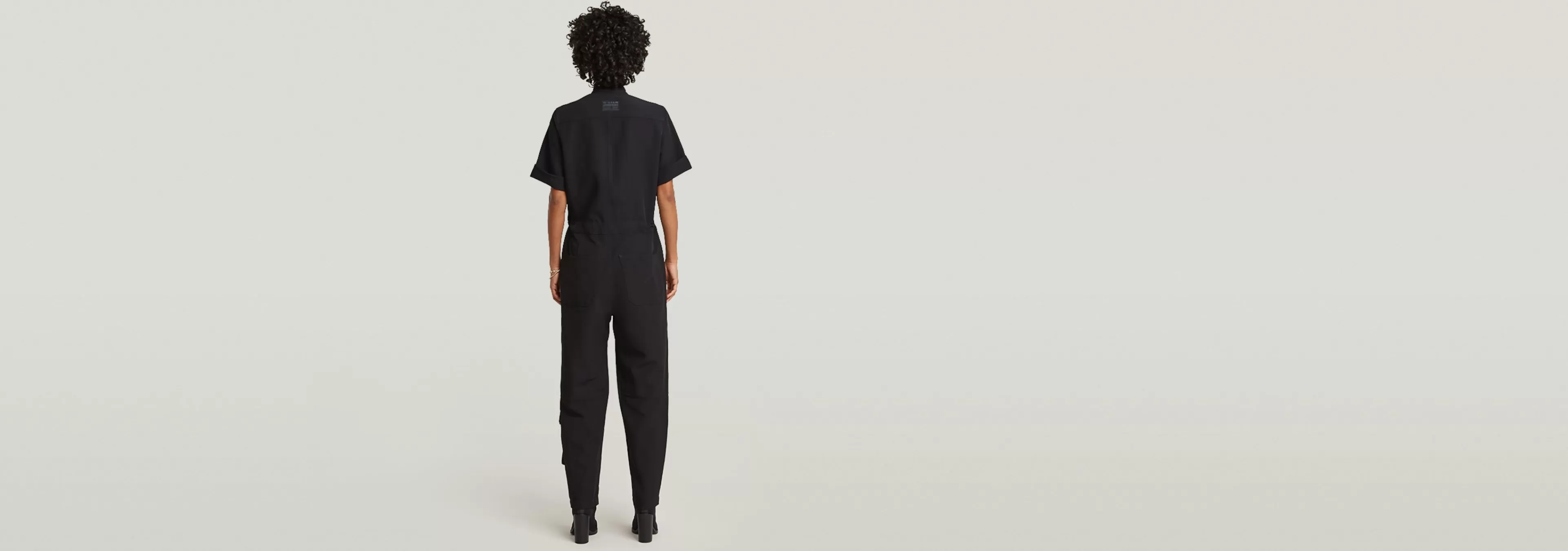 Discount G-Star Shortsleeve Workwear Jumpsuit dark black