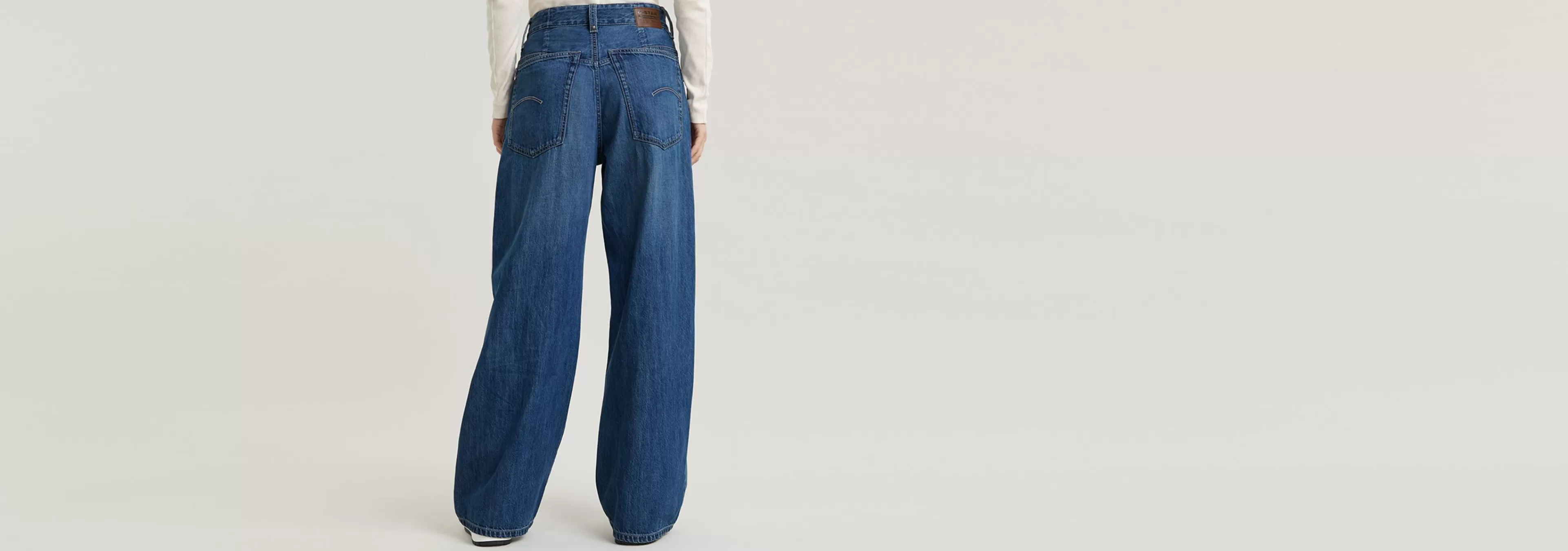 Online G-Star Skater High Loose Jeans faded blue glacier
