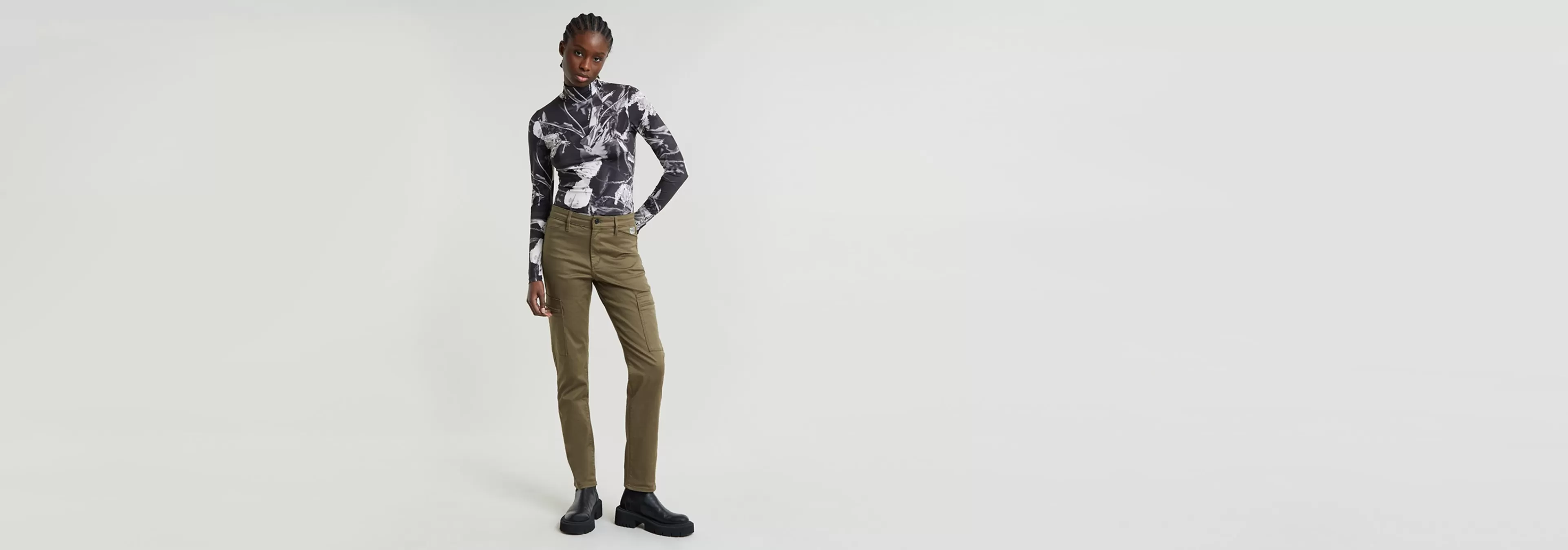 Discount G-Star Skinny Cargo Broek 2.0 antic green