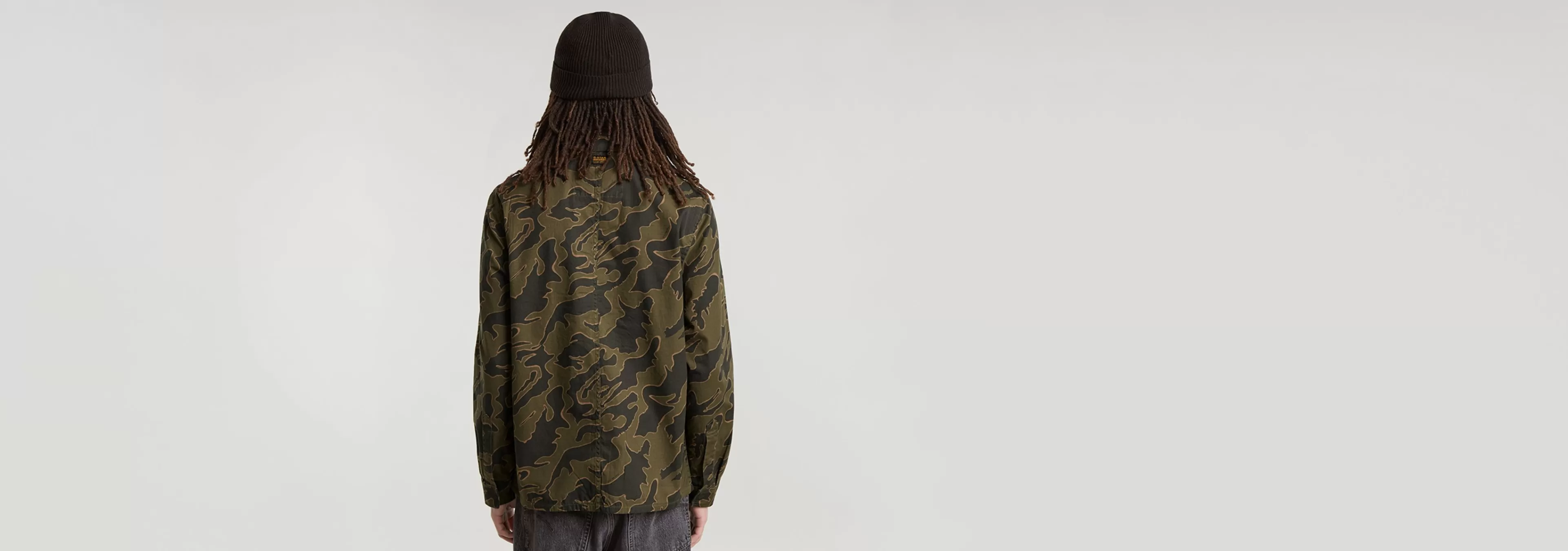 Fashion G-Star Slant Pocket Regular Shirt shadow olive island camo