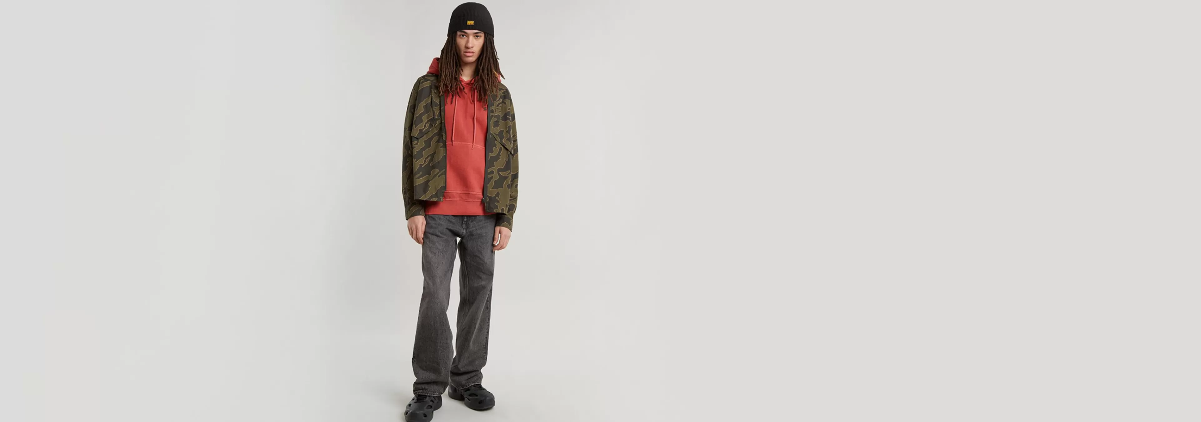 Fashion G-Star Slant Pocket Regular Shirt shadow olive island camo