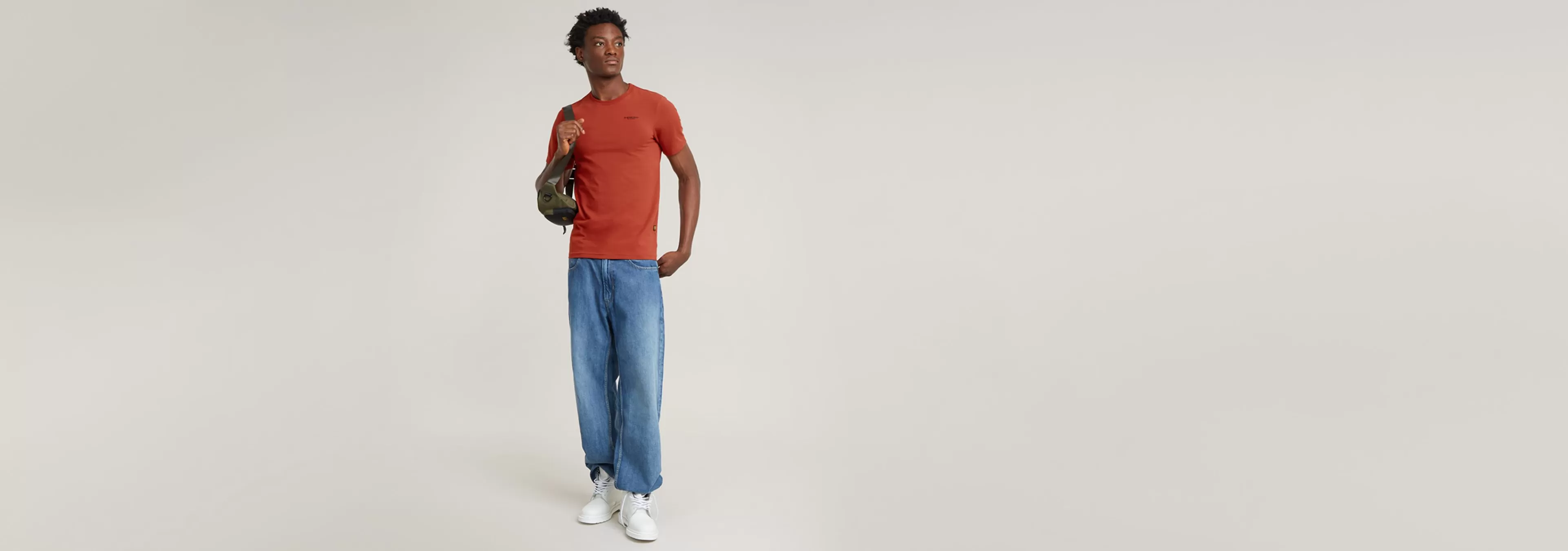 Store G-Star Slim Base T-Shirt rusty red