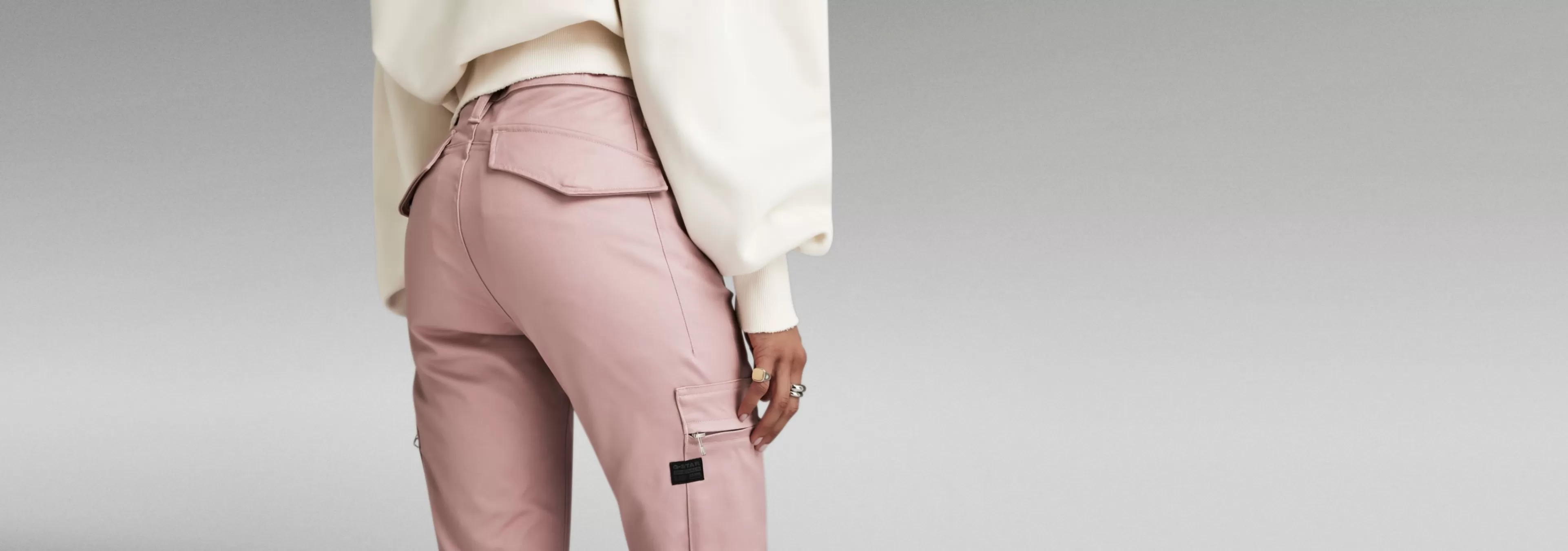 Shop G-Star Slim Cargo Broek Light Berry Mist